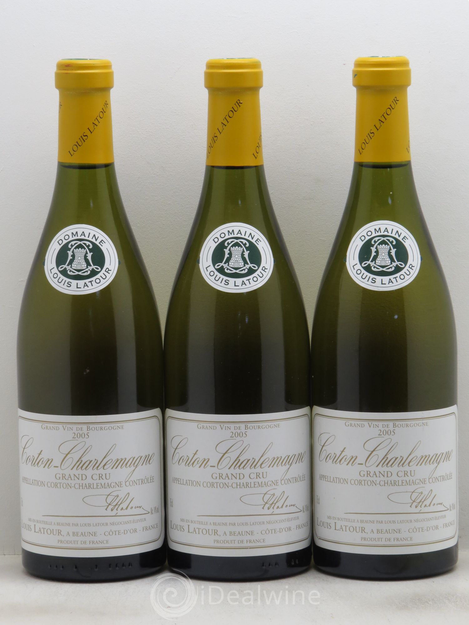 Corton-Charlemagne Grand Cru Louis Latour 2005 - Lot de 3 bouteilles - 0