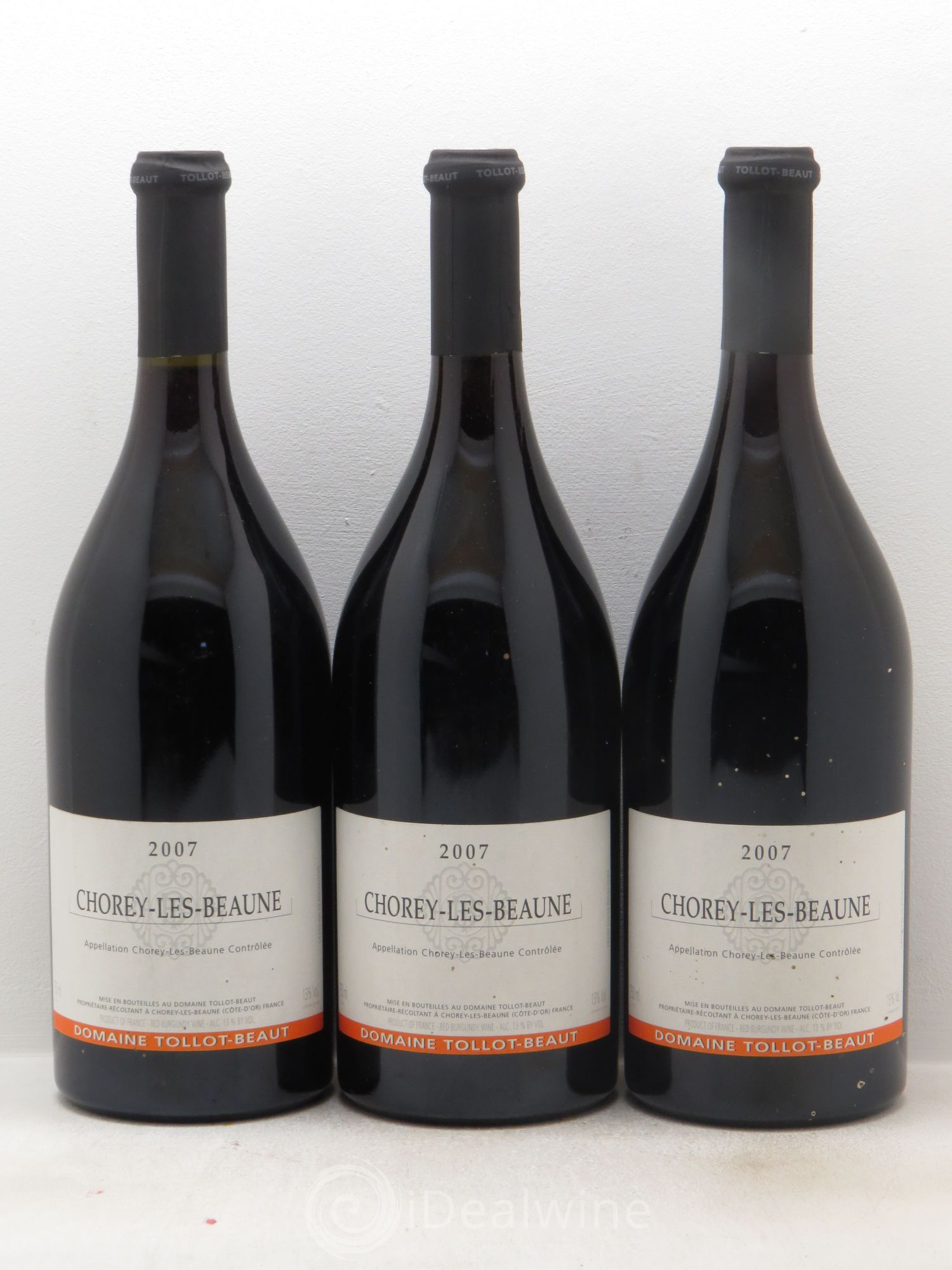 Chorey-lès-Beaune (sans prix de réserve) 2007 - Lot de 3 bouteilles - 0