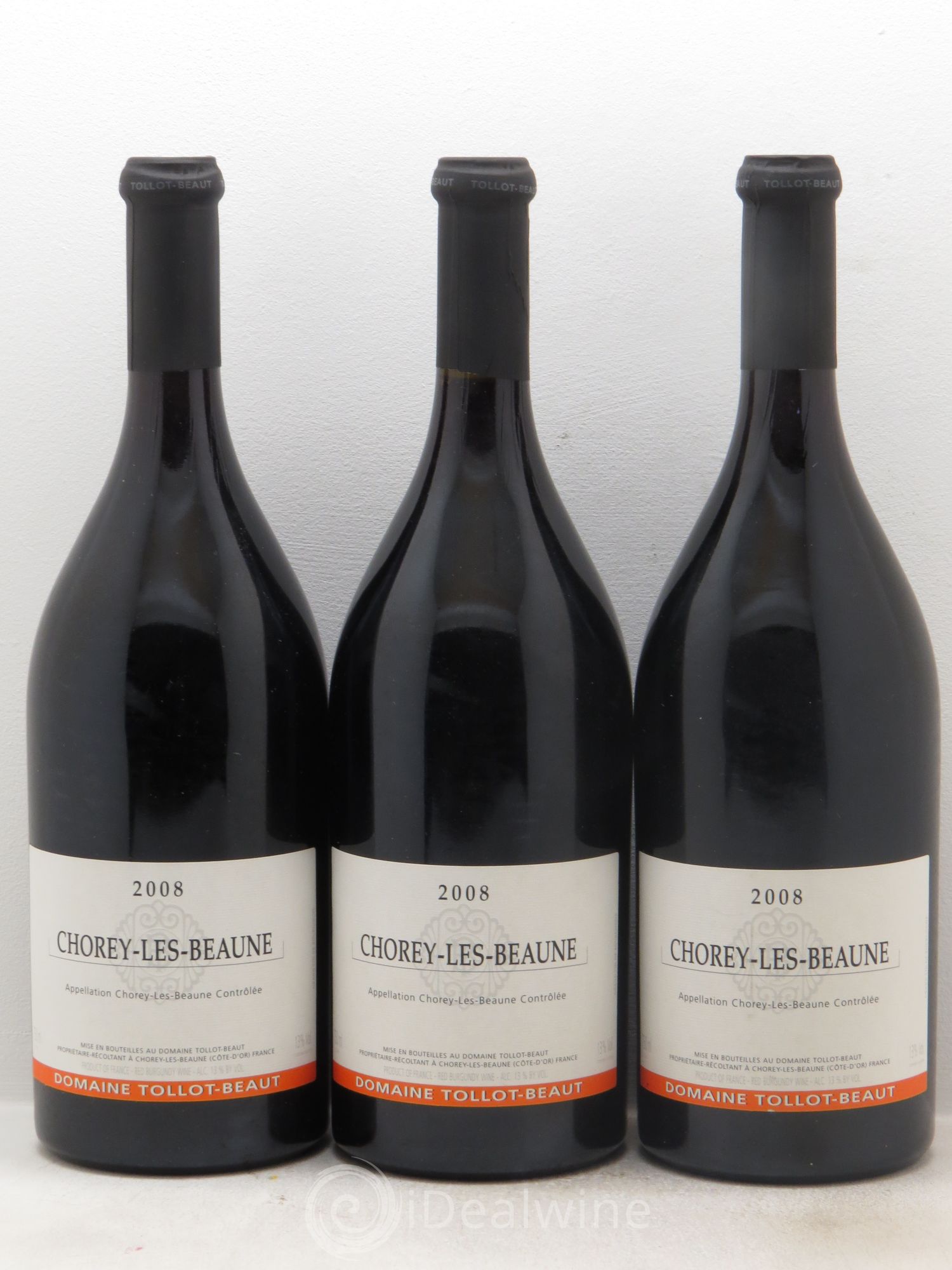 Chorey-lès-Beaune (sans prix de réserve) 2008 - Lot de 3 bouteilles - 0