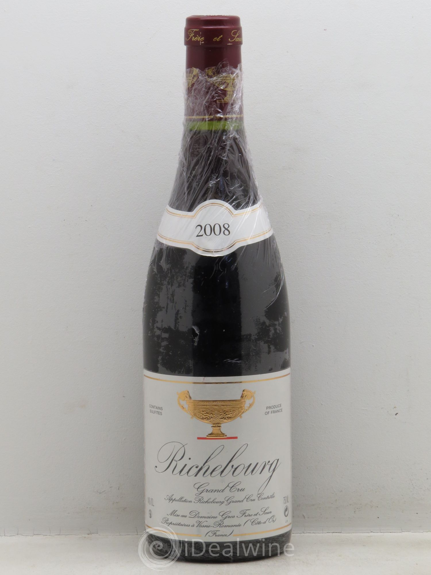 Richebourg Grand Cru Gros Frère & Soeur 2008 - Lot de 1 bouteille - 0