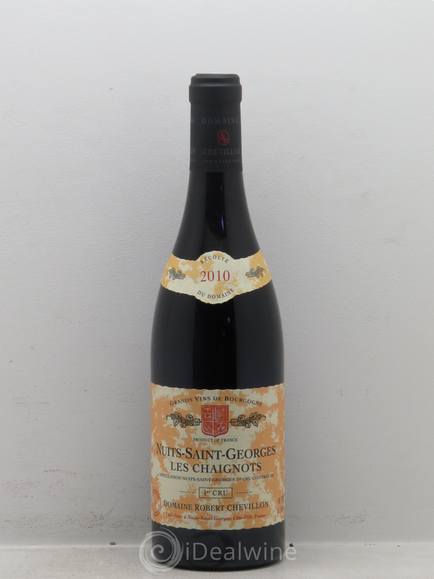 Nuits-Saint-Georges 1er Cru Les Chaignots Robert Chevillon (sans prix de réserve) 2010 - Lot de 1 bouteille - 0