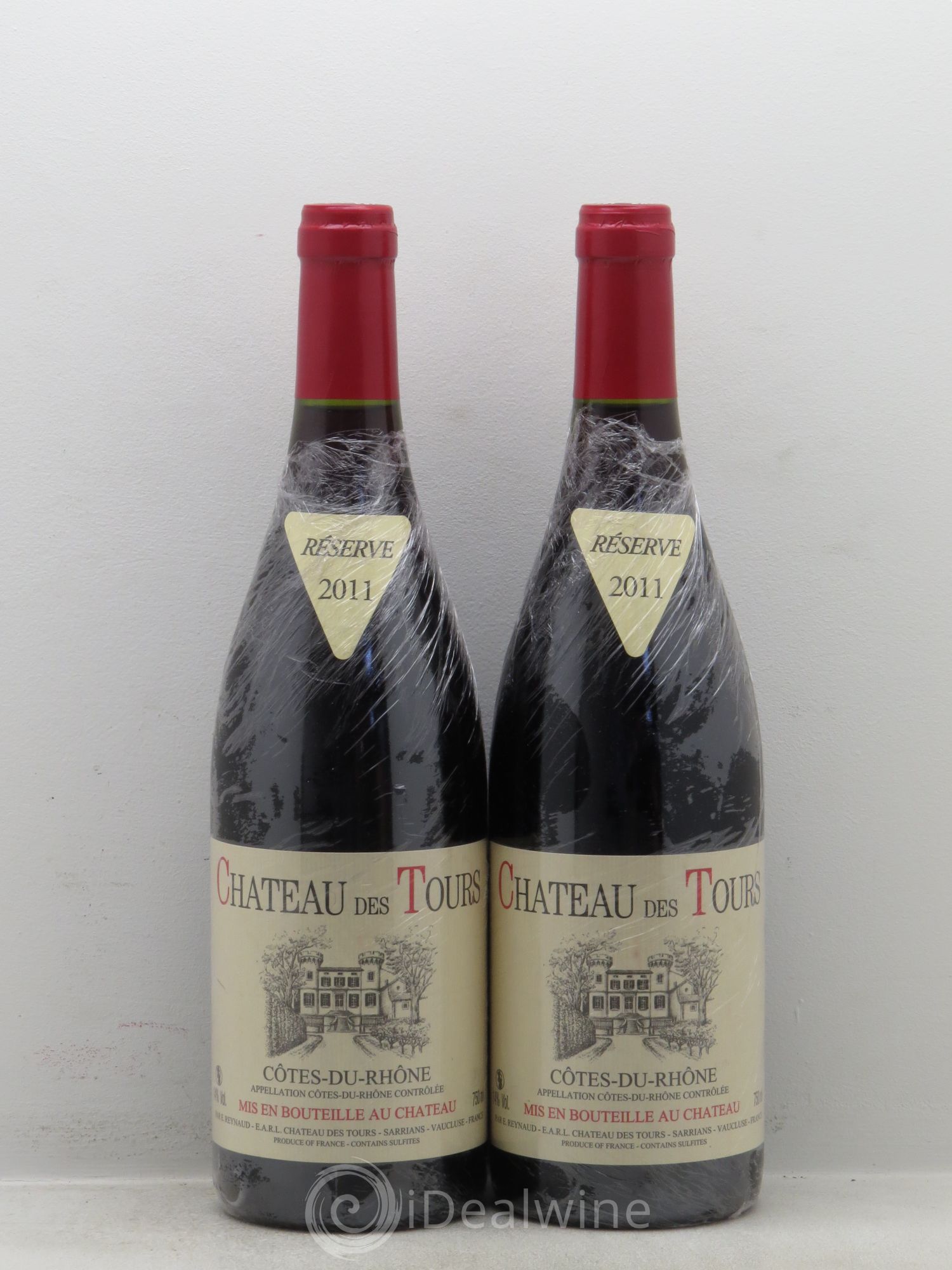 Côtes-du-Rhône Château des Tours Emmanuel Reynaud 2011 - Lot de 2 bouteilles - 0