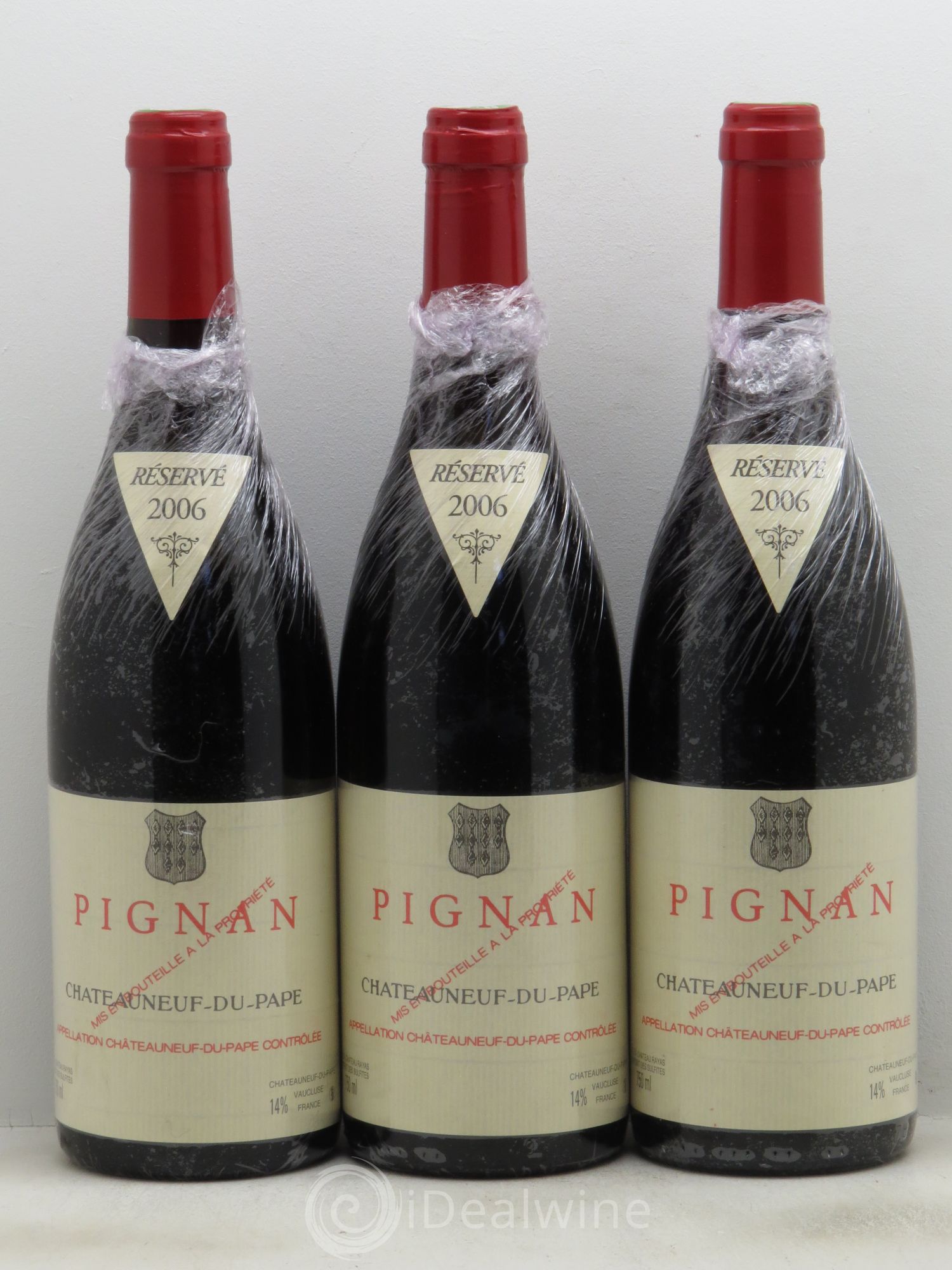 Châteauneuf-du-Pape Pignan Emmanuel Reynaud 2006 - Lot de 3 bouteilles - 0