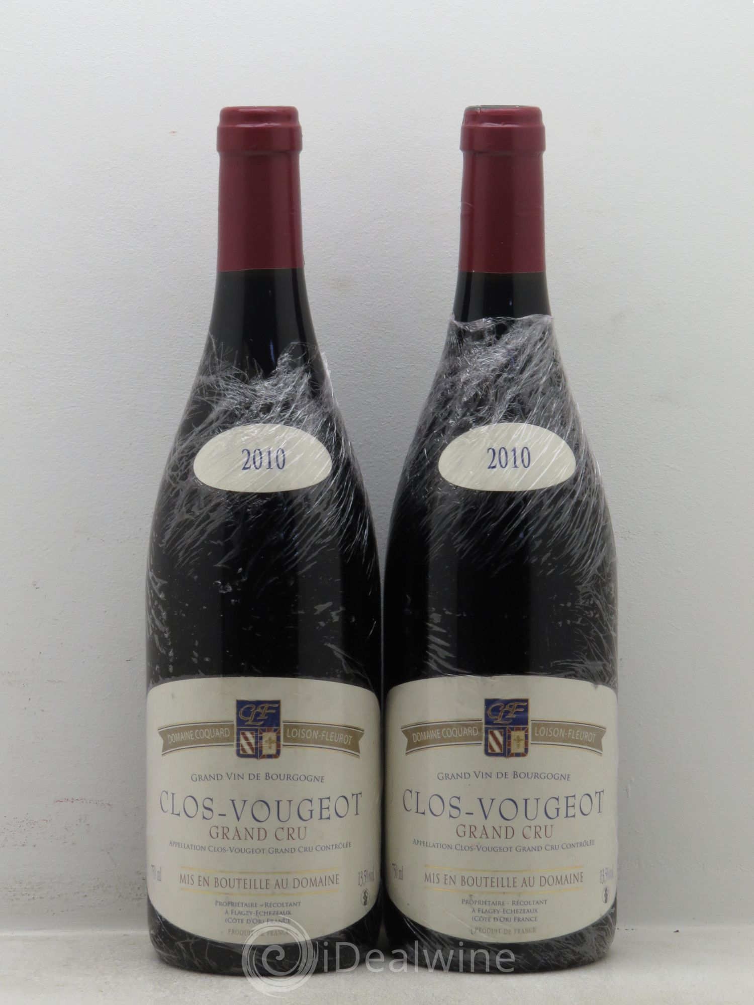 Clos de Vougeot Grand Cru Coquart 2010 - Lot de 2 bouteilles - 0