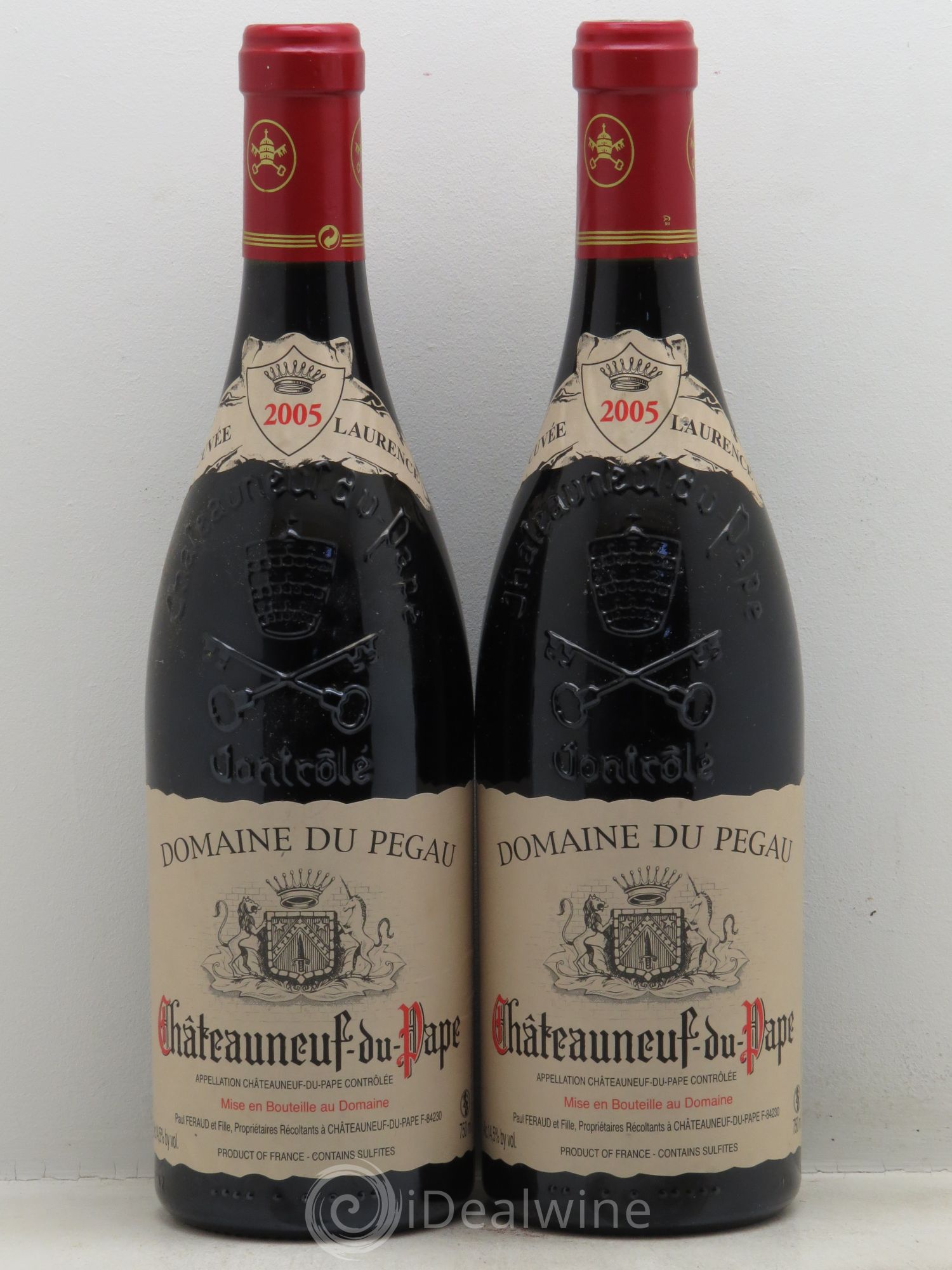 Châteauneuf-du-Pape Domaine du Pégau Cuvée Laurence Paul et Laurence Féraud 2005 - Lot de 2 bouteilles - 0