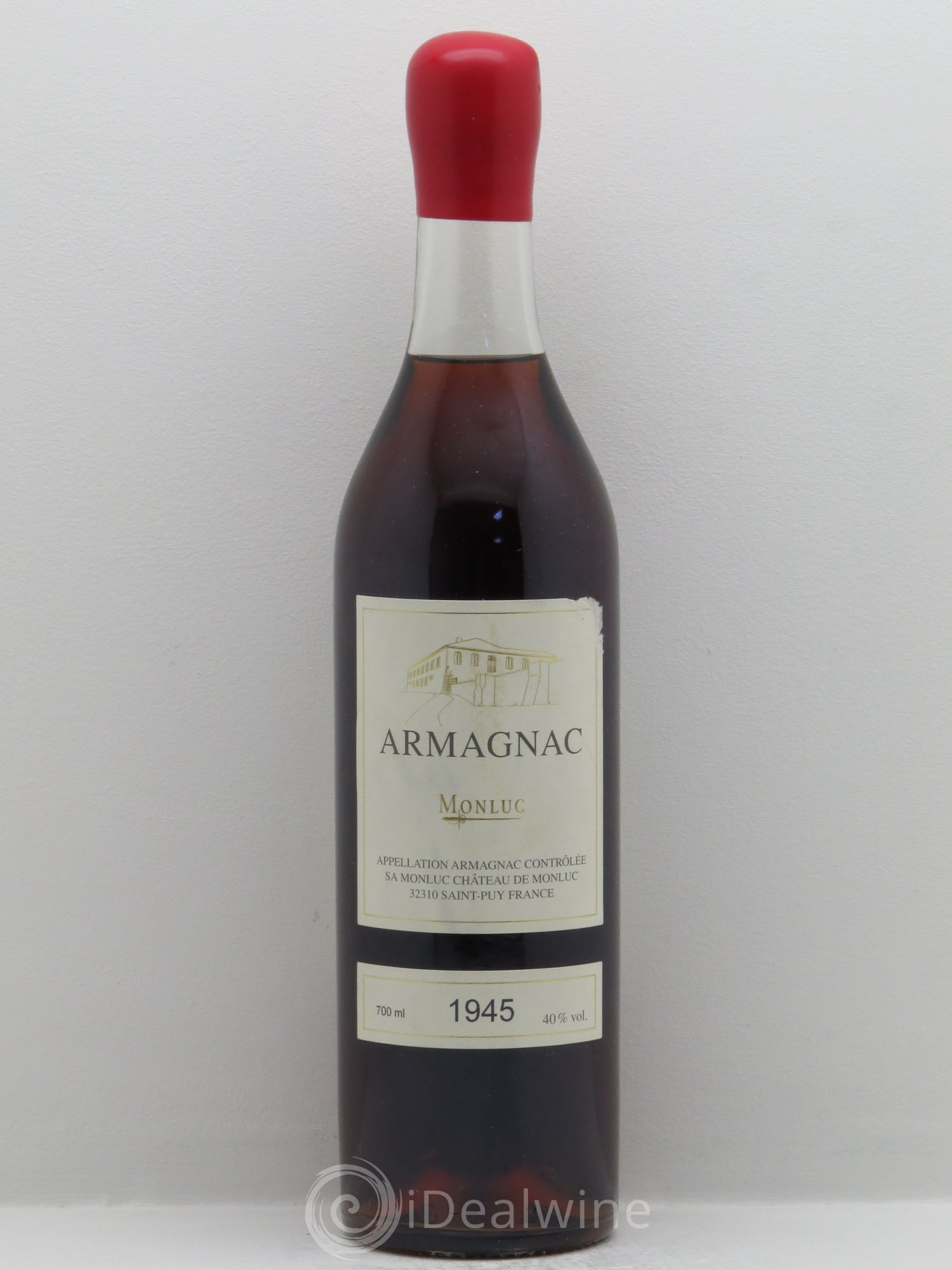 Armagnac Monluc 40° 1945 - Posten von 1 Flasche - 0