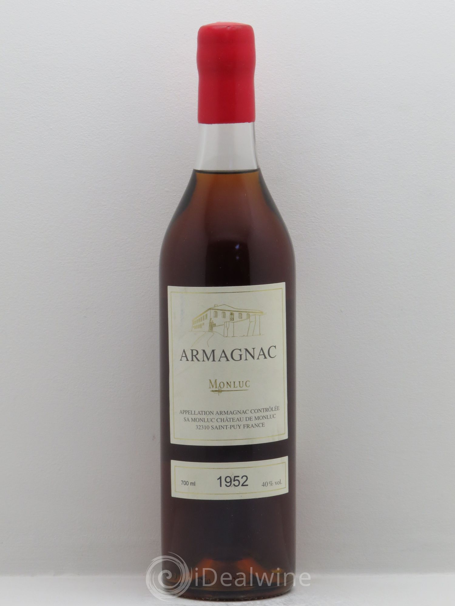 Armagnac Monluc 40° 1952 - Posten von 1 Flasche - 0