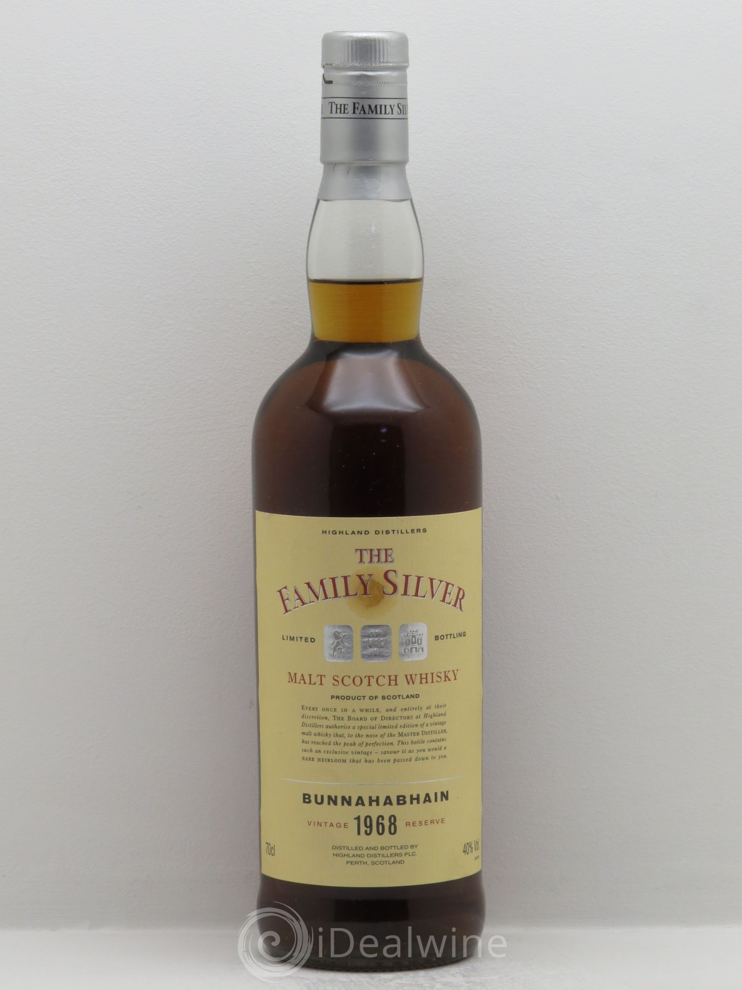Whisky Bunnahabhain 40°REPRIS LE 30/06/2015 1968 - Posten von 1 Flasche - 0