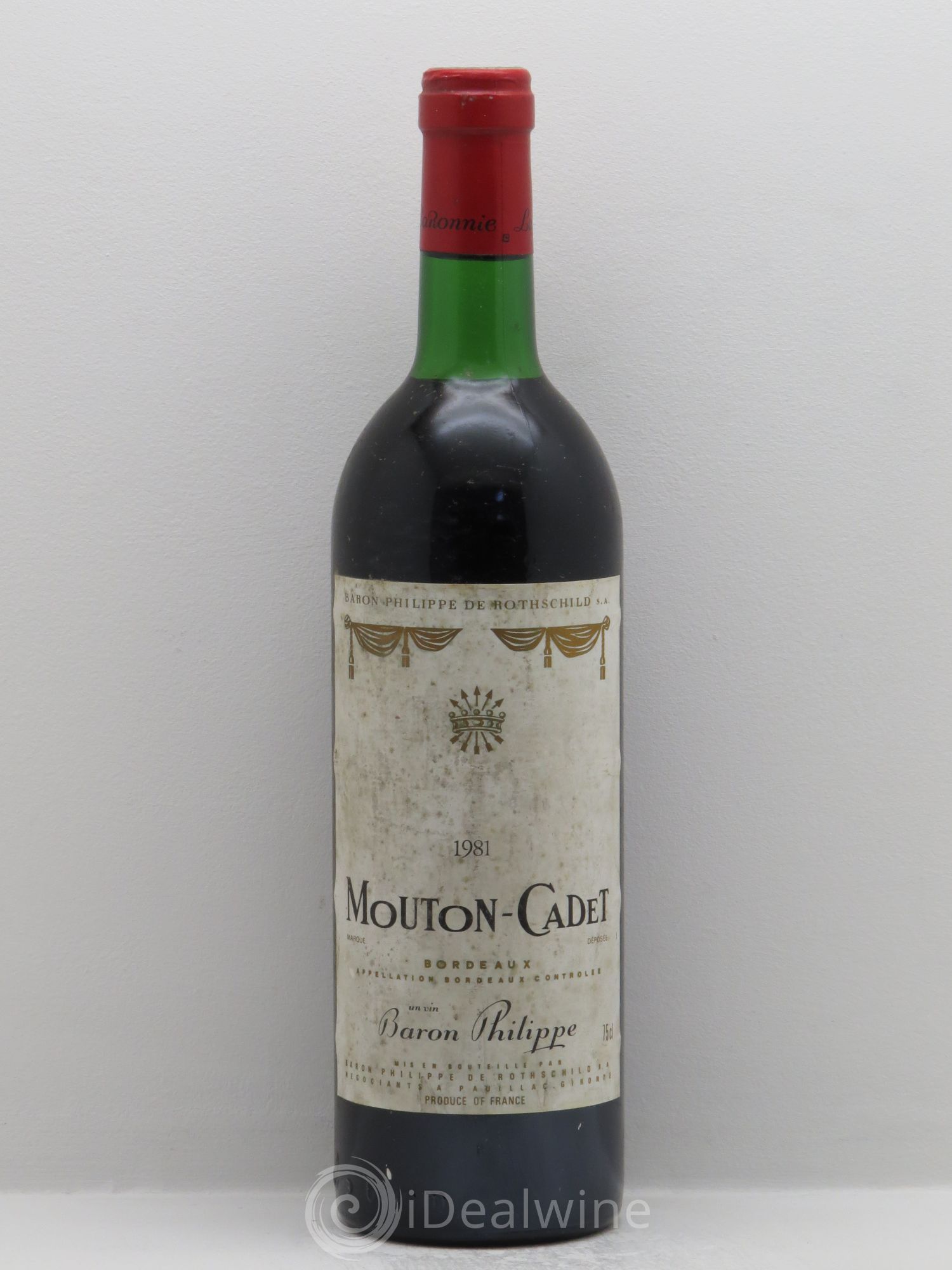 Château Mouton Cadet 1981 - Lot de 1 bouteille - 0
