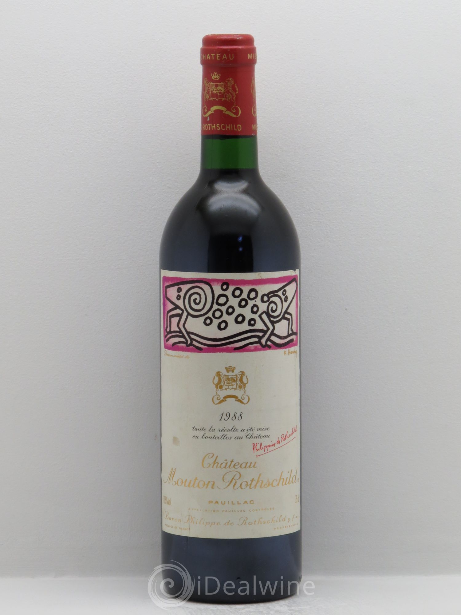 Château Mouton Rothschild 1er Grand Cru Classé 1988 - Lot de 1 bouteille - 0