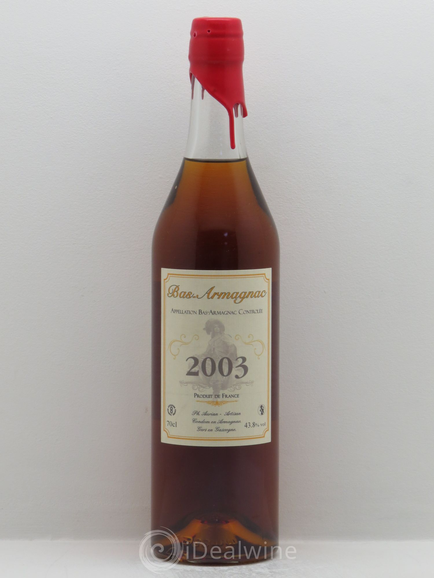Bas-Armagnac Ph.Aurian 43.8° 2003 - Posten von 1 Flasche - 0