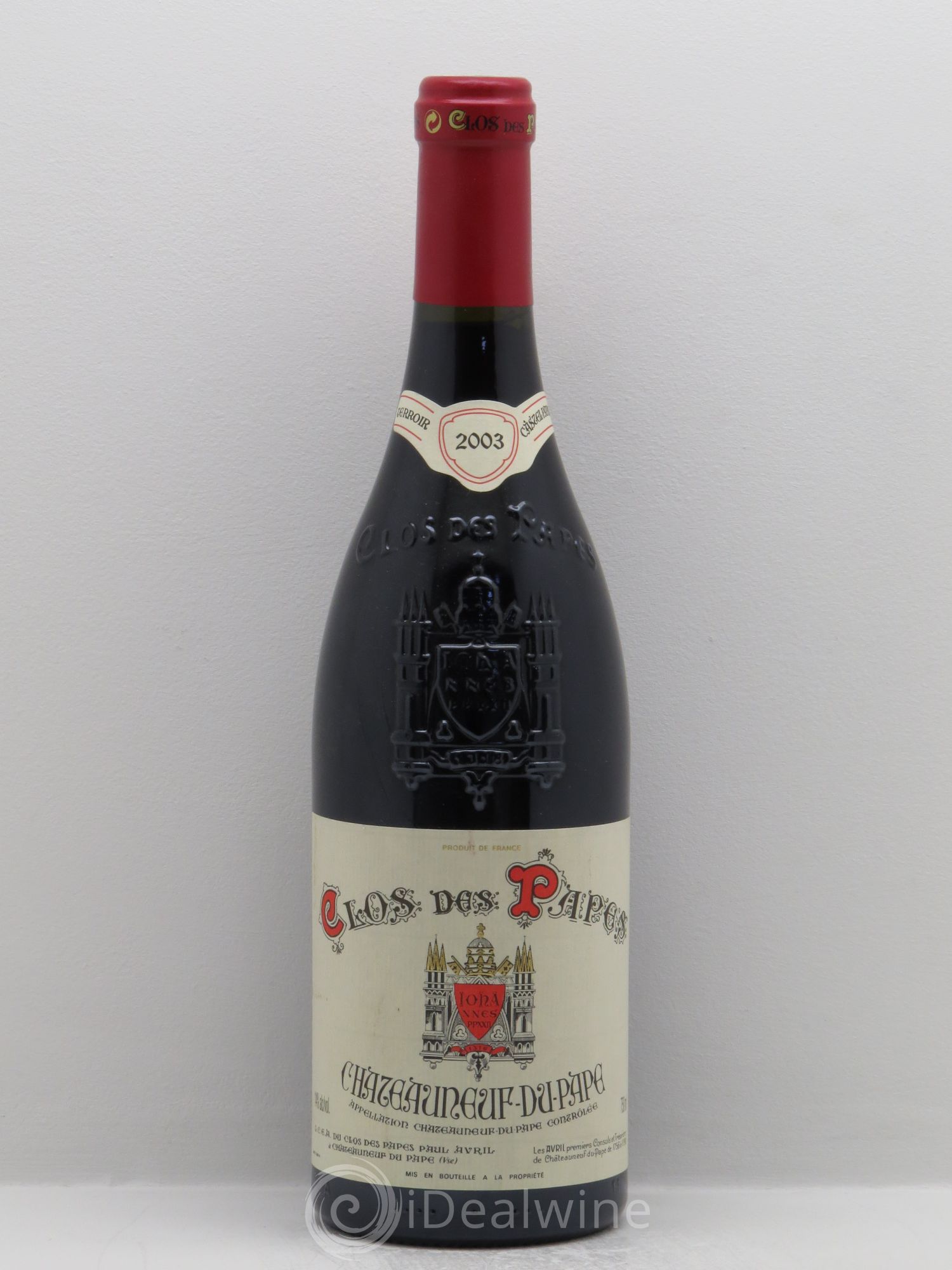 Châteauneuf-du-Pape Clos des Papes - Paul Avril 2003 - Lot de 1 bouteille - 0