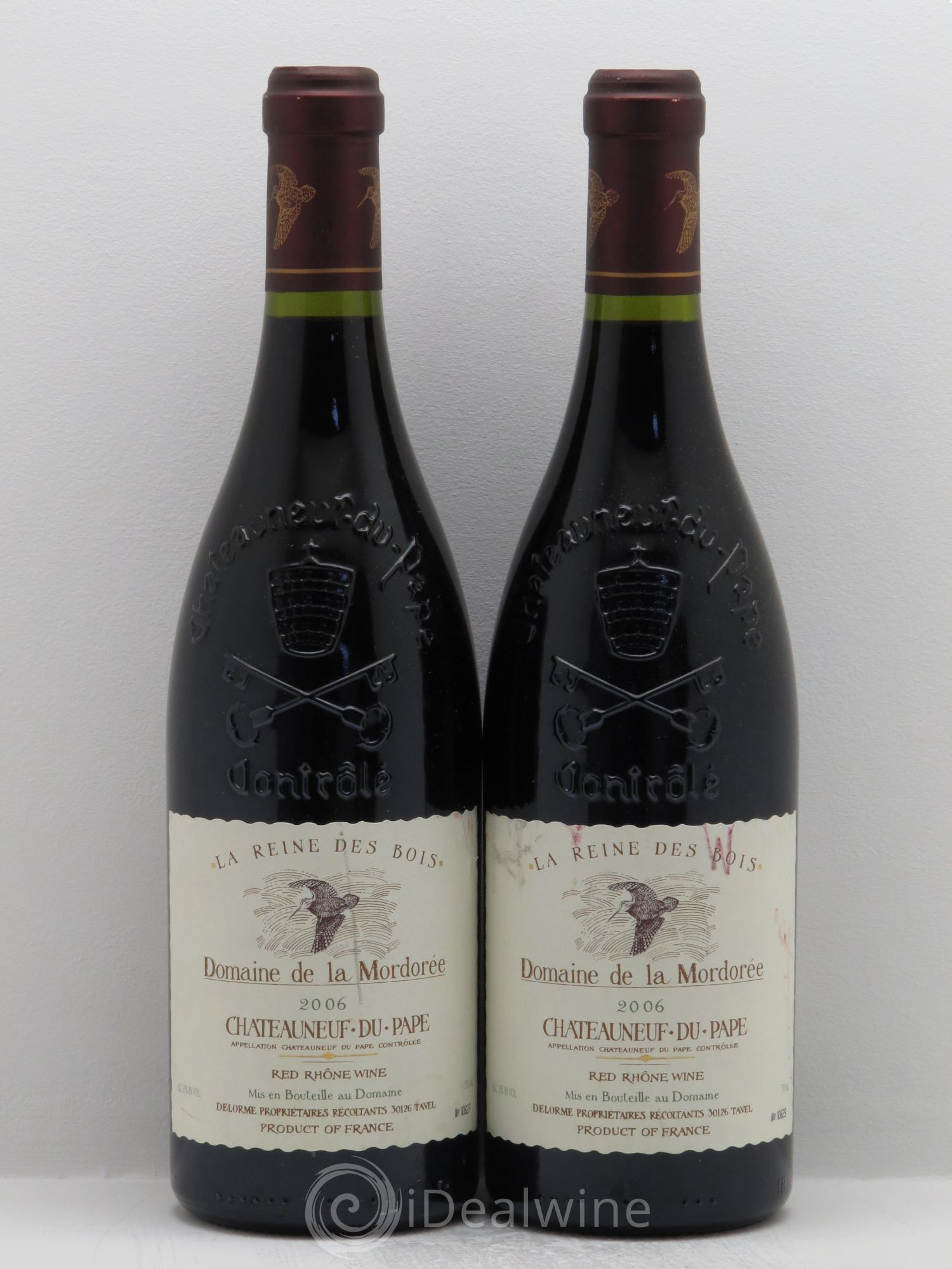 Châteauneuf-du-Pape Cuvée de la Reine des Bois La Mordorée (Domaine de) 2006 - Lot de 2 bouteilles - 0
