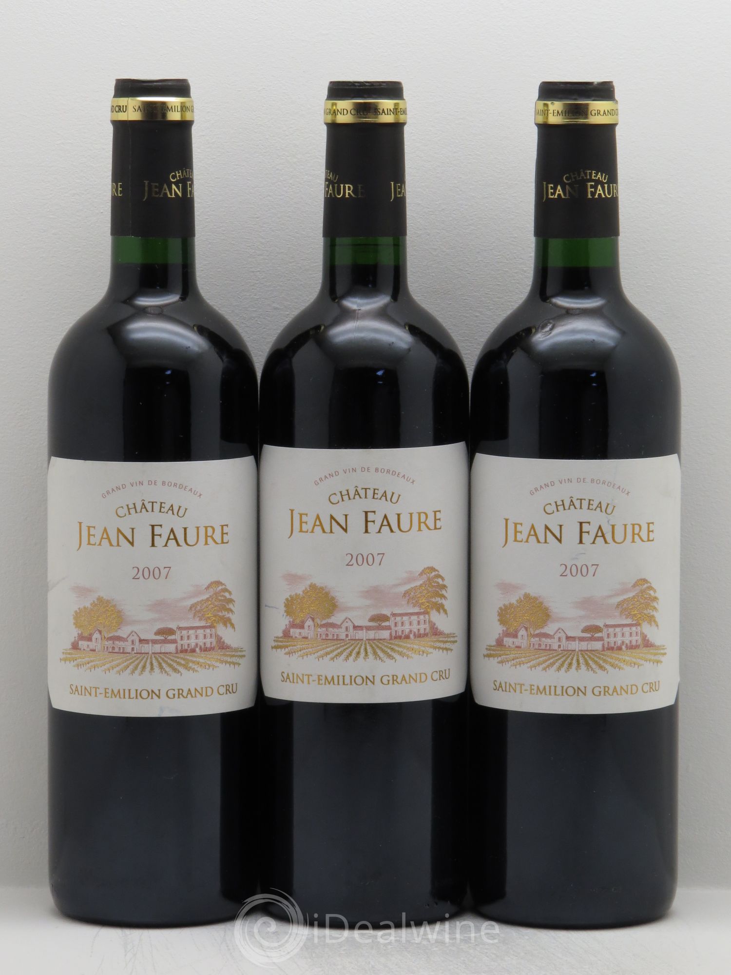 Château Jean Faure Grand Cru Classé 2007 - Lot de 3 bouteilles - 0