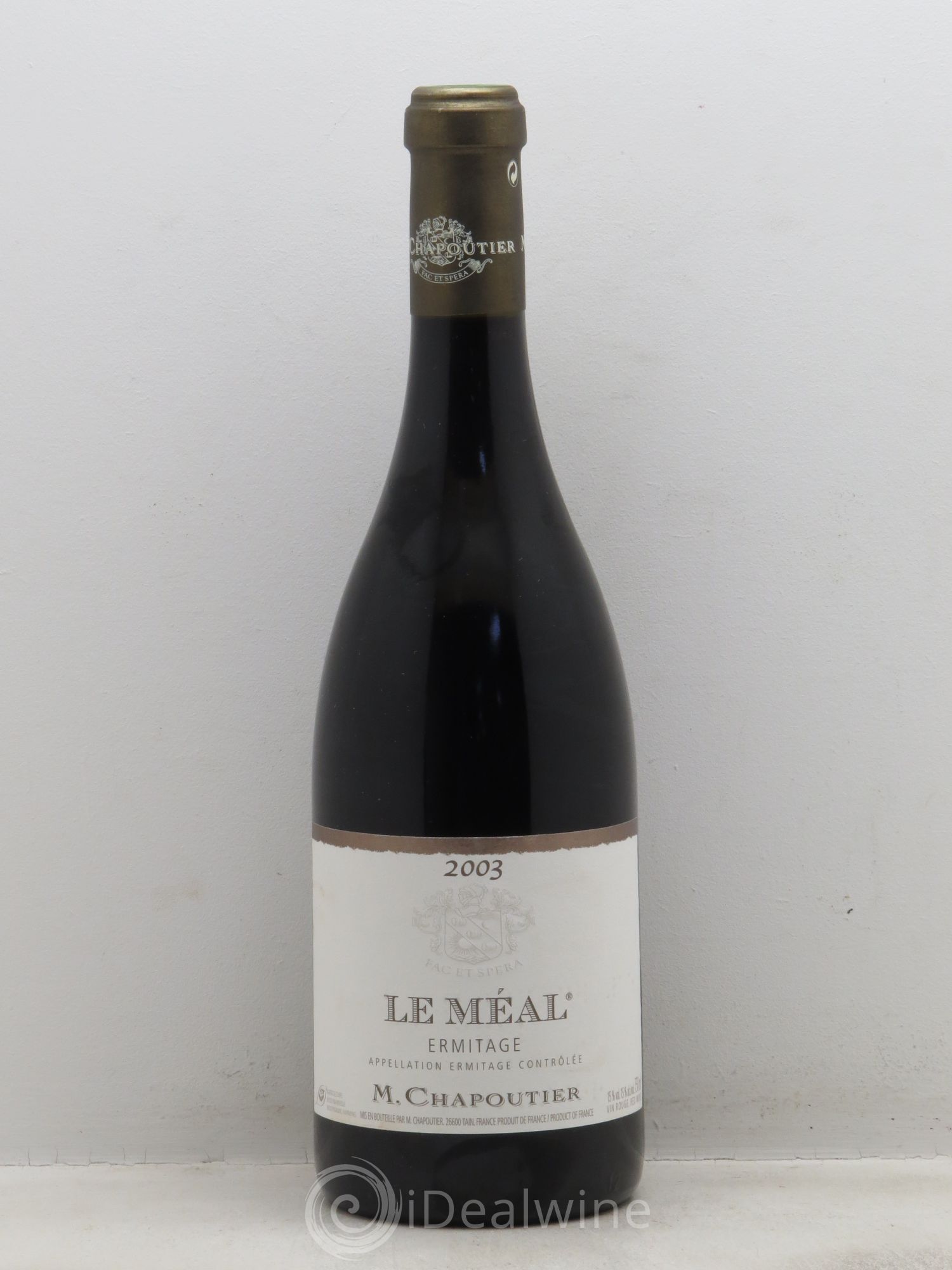 Hermitage Ermitage Le Méal Chapoutier 2003 - Lot de 1 bouteille - 0