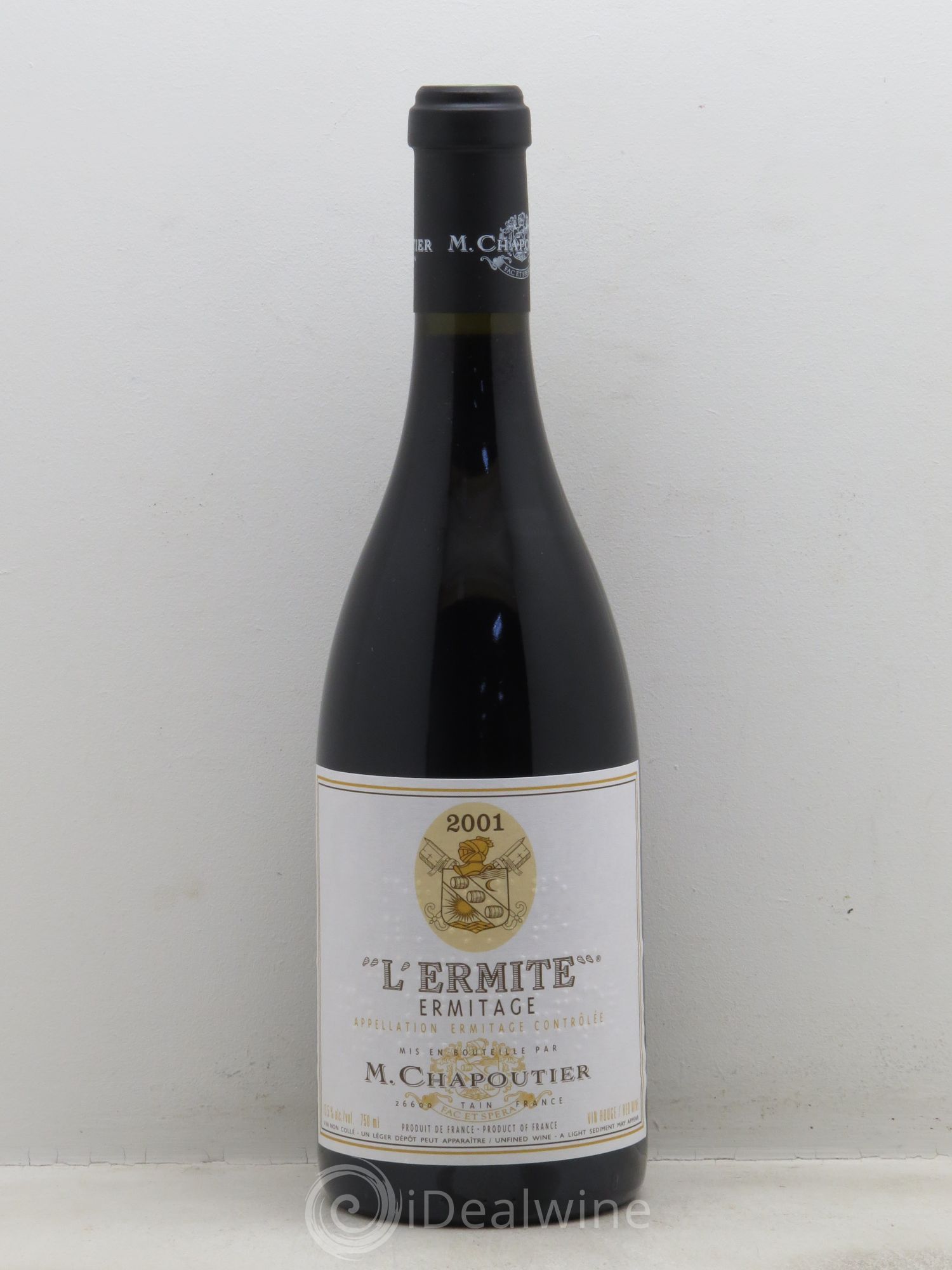 Hermitage Ermitage l'Ermite Chapoutier 2001 - Lot de 1 bouteille - 0