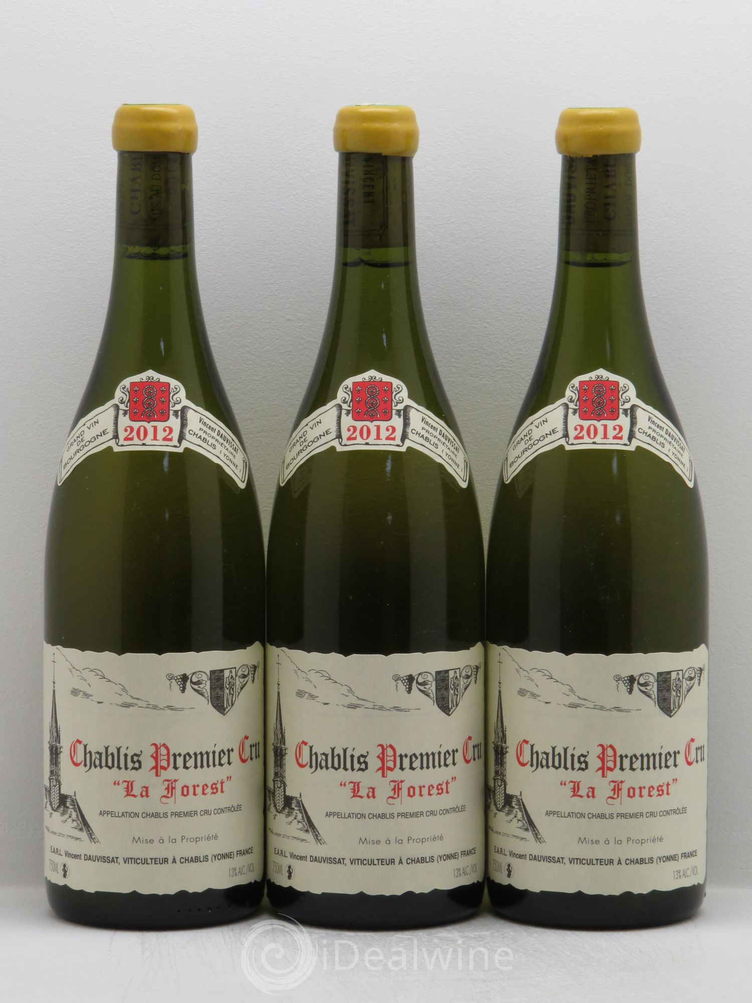 Chablis 1er Cru La Forest Vincent Dauvissat (Domaine) 2012 - Lot de 3 bouteilles - 0