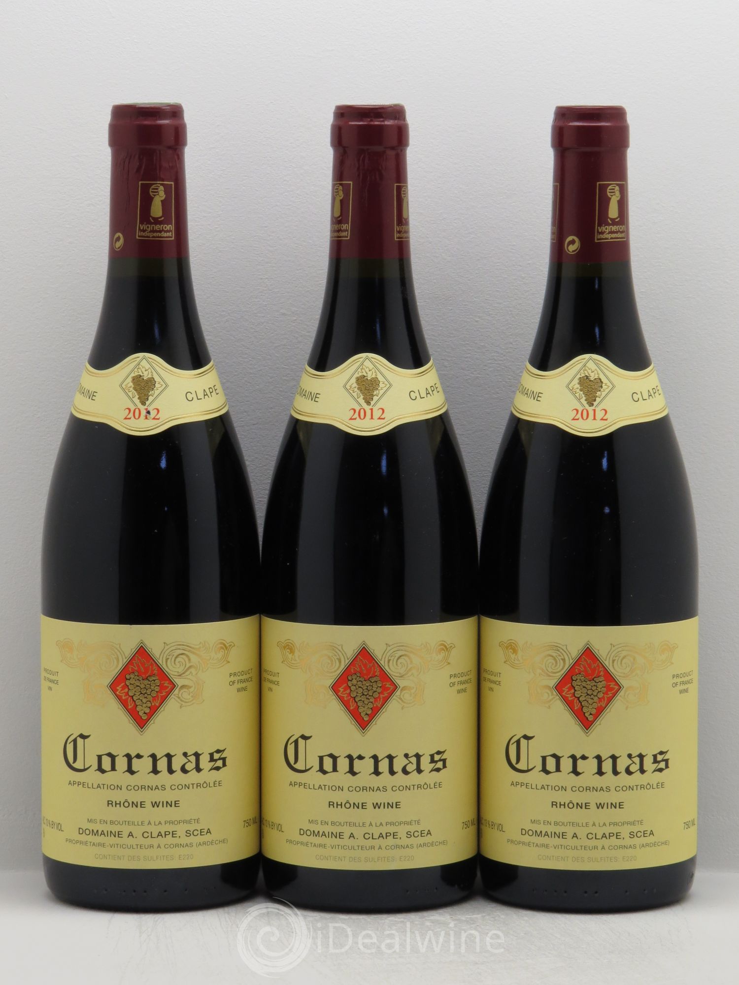 Cornas Auguste Clape 2012 - Lot de 3 bouteilles - 0