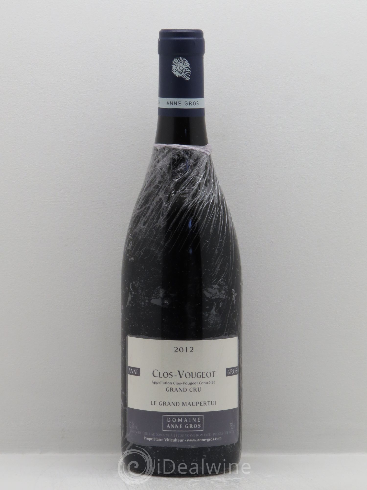 Clos de Vougeot Grand Cru Le Grand Maupertui Anne Gros 2012 - Lot de 1 bouteille - 0