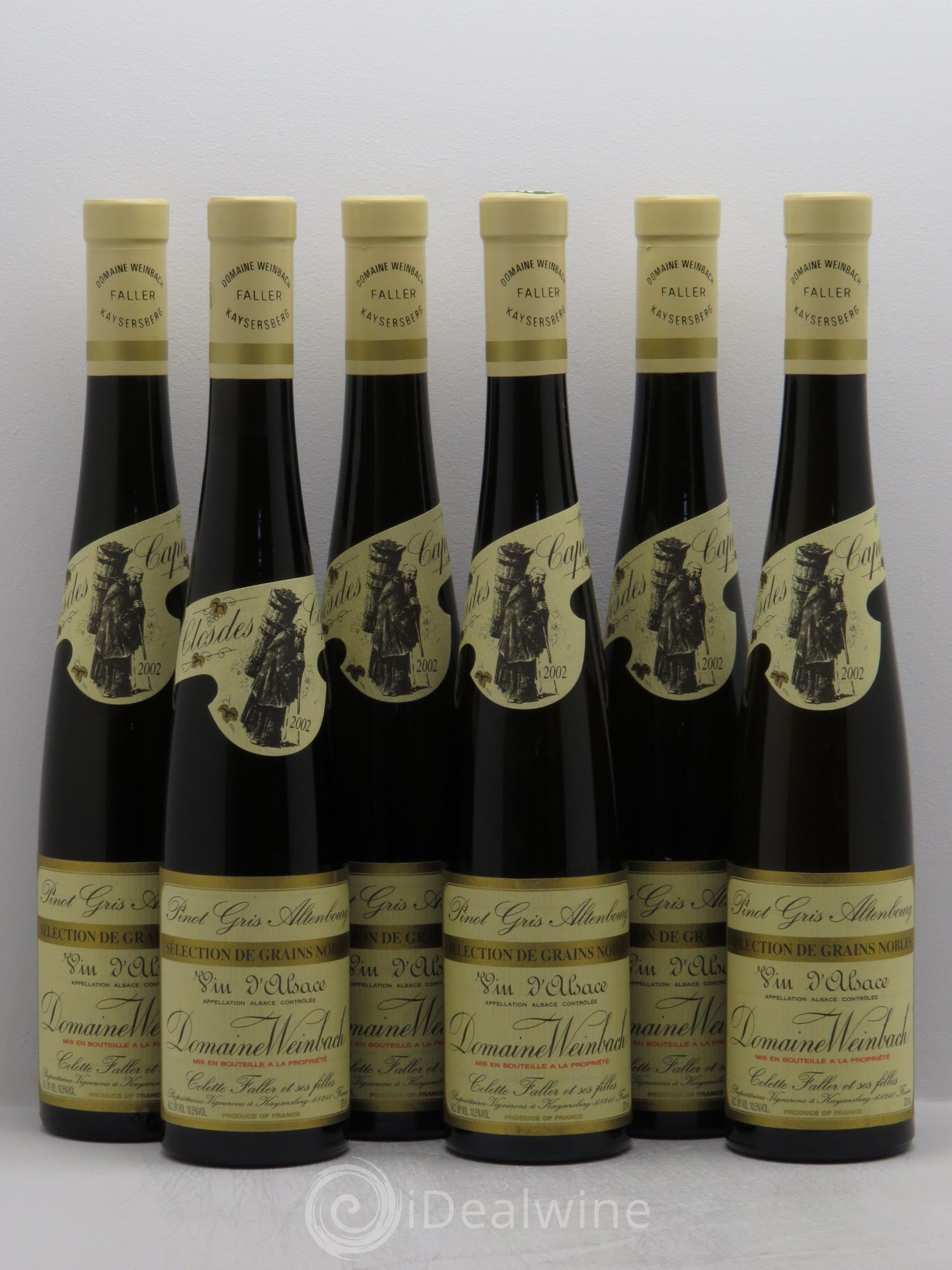 Pinot Gris (Tokay) Sélection de Grains Nobles Altenbourg Domaine Weinbach REPRIS LE 30/06/2015 2002 - Posten von 6 Demi-Flaschen - 0