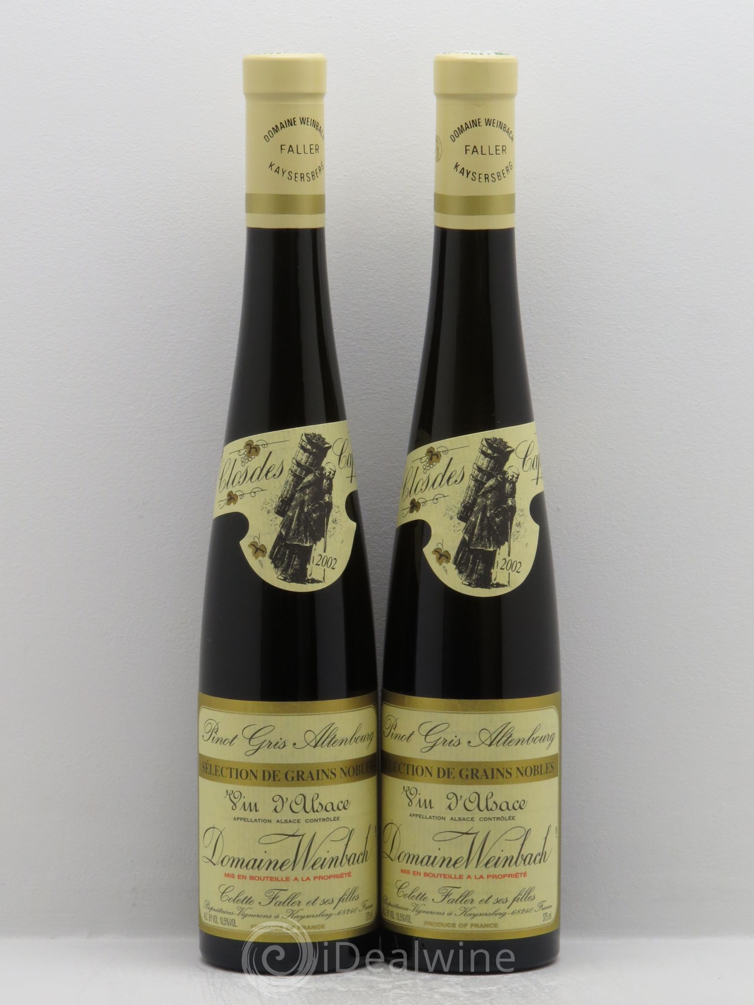 Pinot Gris (Tokay) Sélection de Grains Nobles Altenbourg Domaine Weinbach REPRIS LE 30/06/2015 2002 - Posten von 2 Demi-Flaschen - 0
