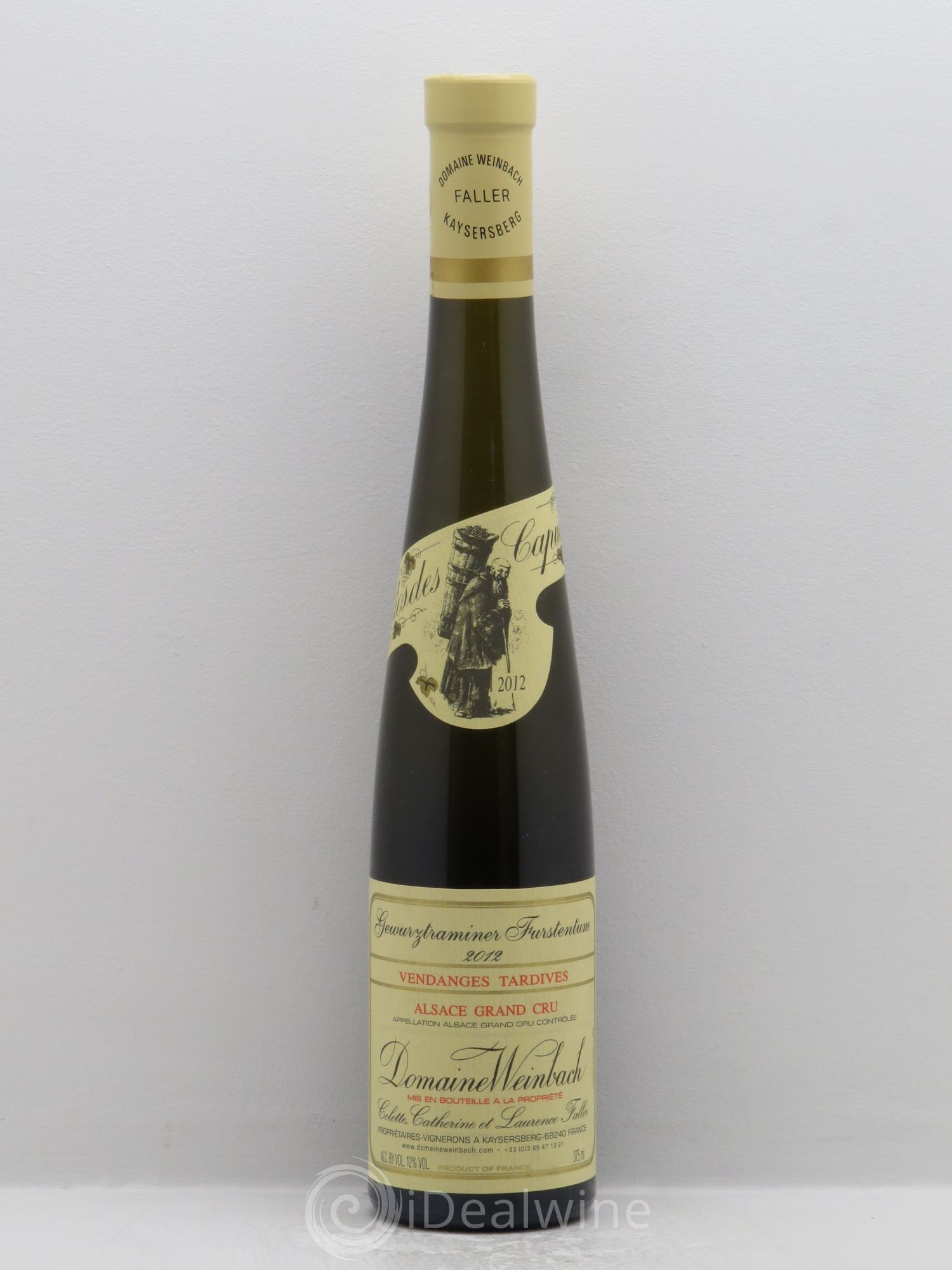 Gewurztraminer Vendanges Tardives Furstentum Domaine Weinbach REPRIS LE 30/06/2015 2012 - Posten von 1 Demi-Flasche - 0