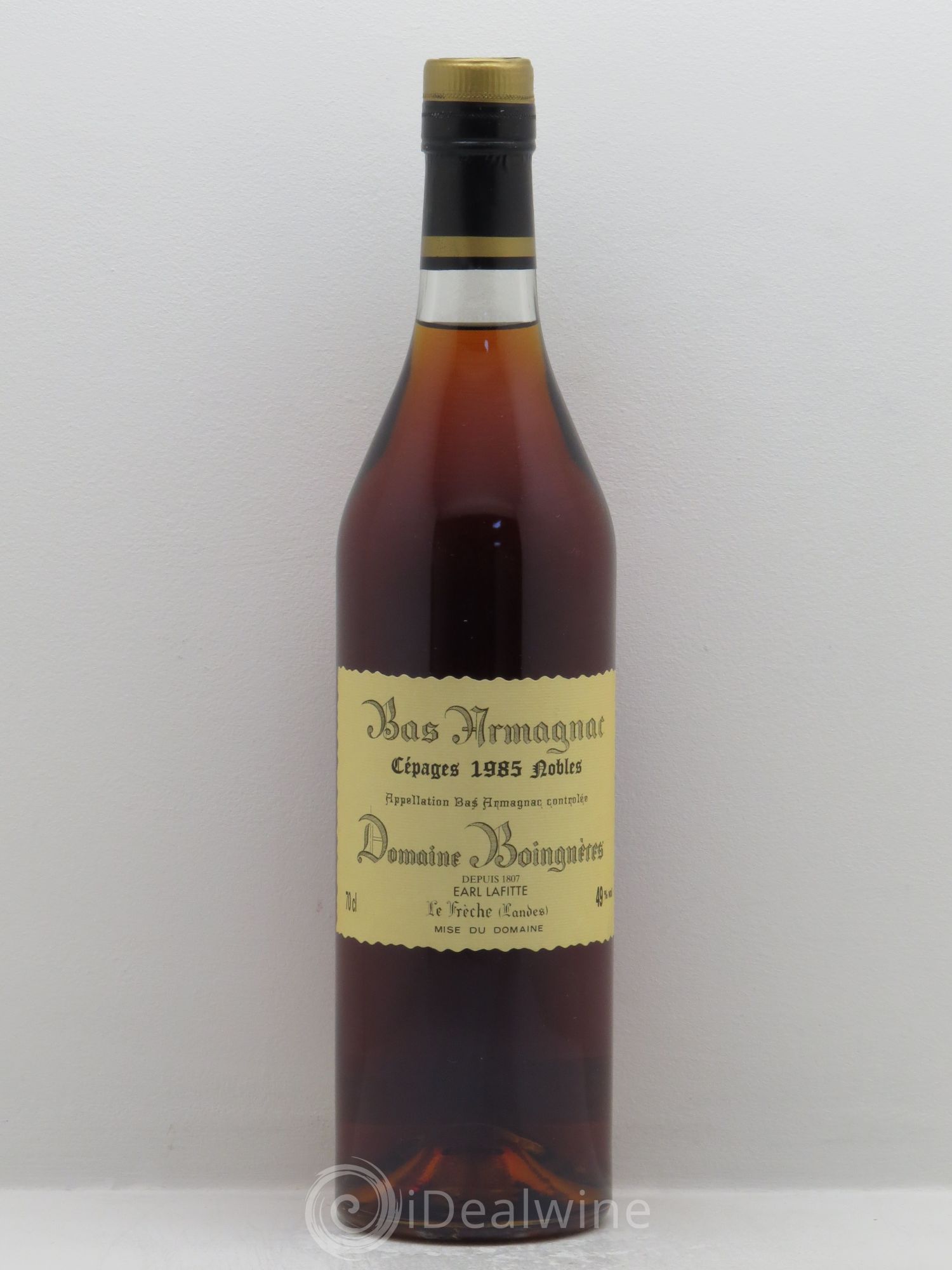 Bas-Armagnac Domaine de Boingnères 49° 1985 - Posten von 1 Flasche - 0