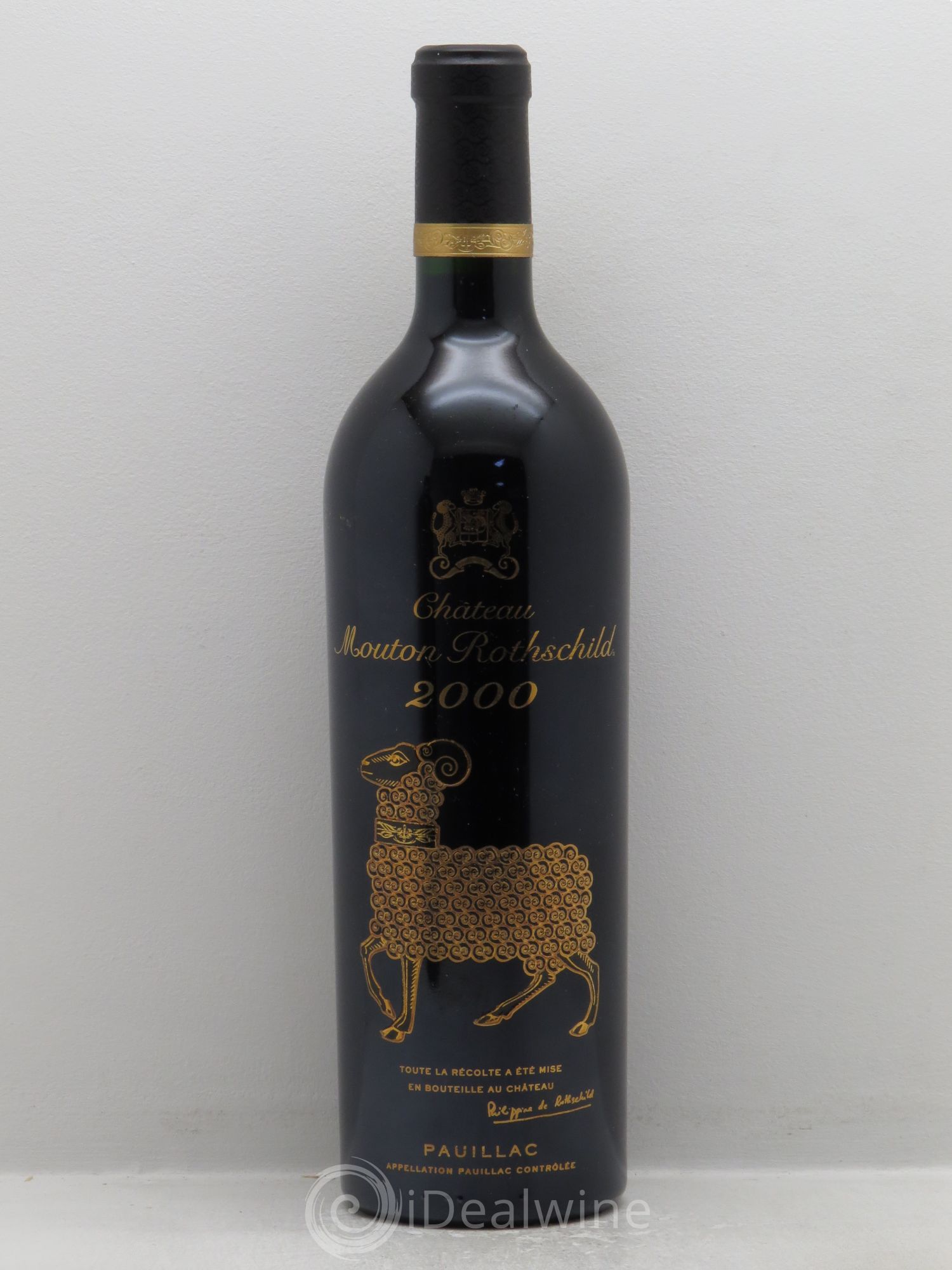 Château Mouton Rothschild 1er Grand Cru Classé 2000 - Lot de 1 bouteille - 0