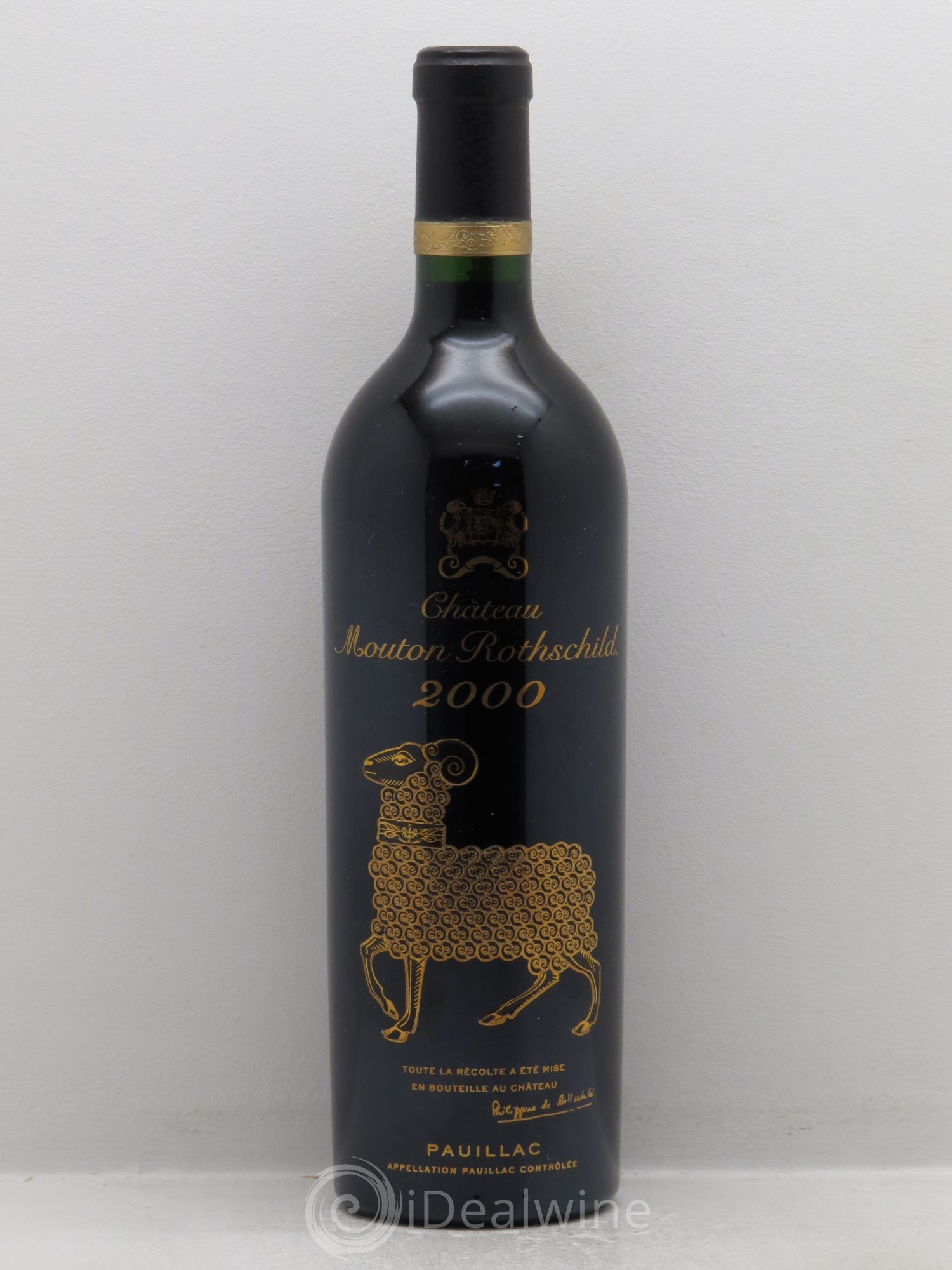 Château Mouton Rothschild 1er Grand Cru Classé 2000 - Lot de 1 bouteille - 0