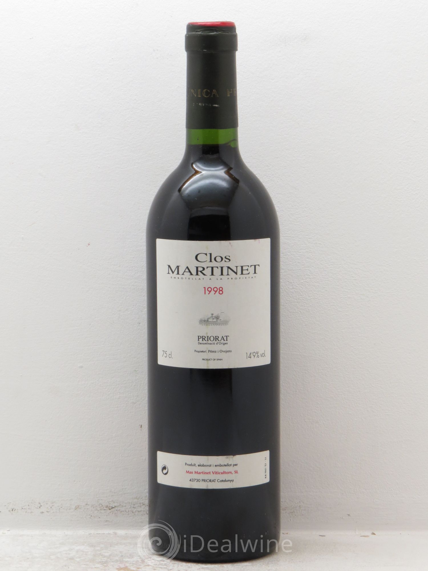 Priorat Clos Martinet DOCA Mas Martinet Viticultors 1998 - Lot de 1 bouteille - 0