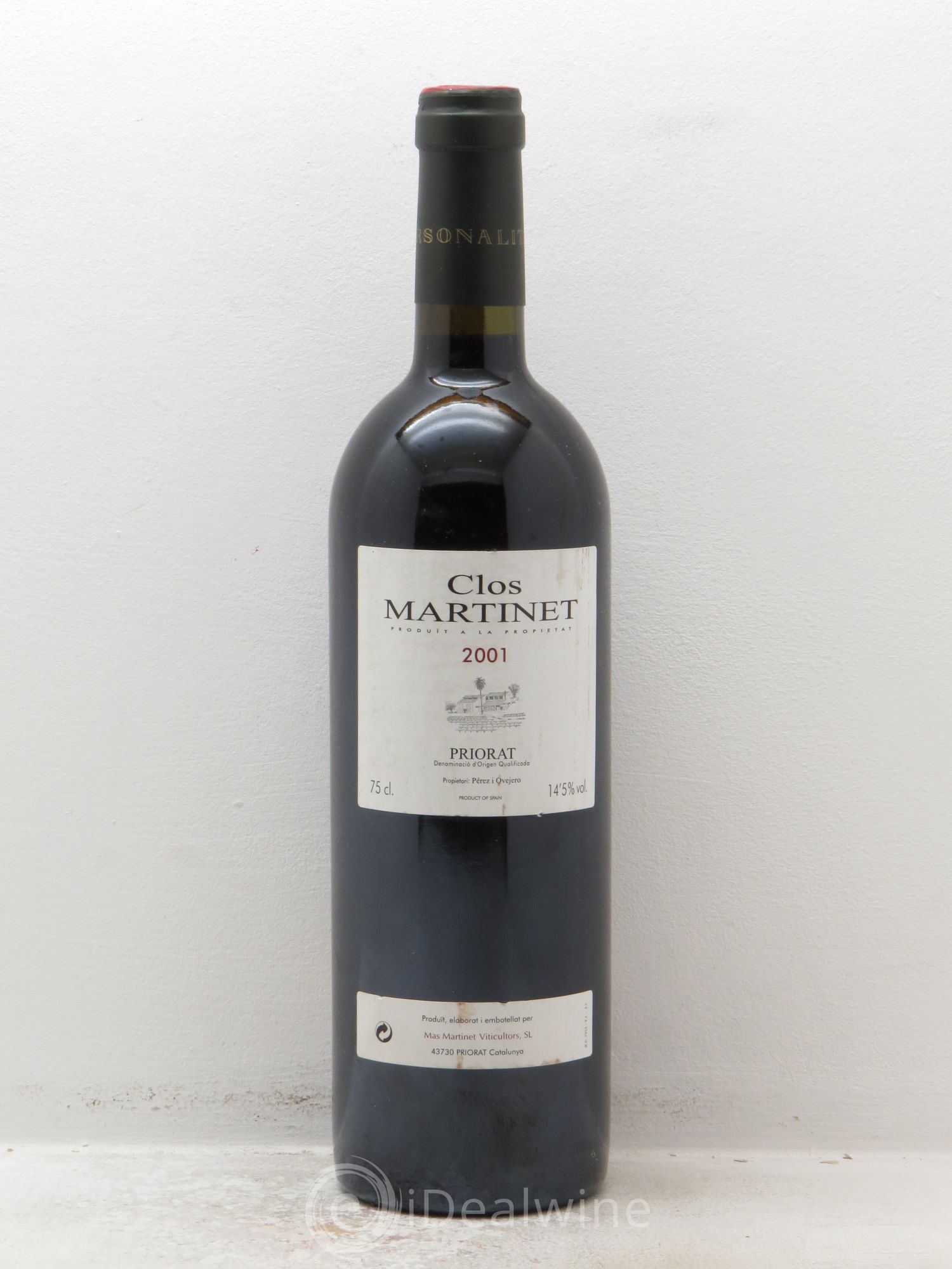 Priorat Clos Martinet DOCA Mas Martinet Viticultors 2001 - Lot de 1 bouteille - 0