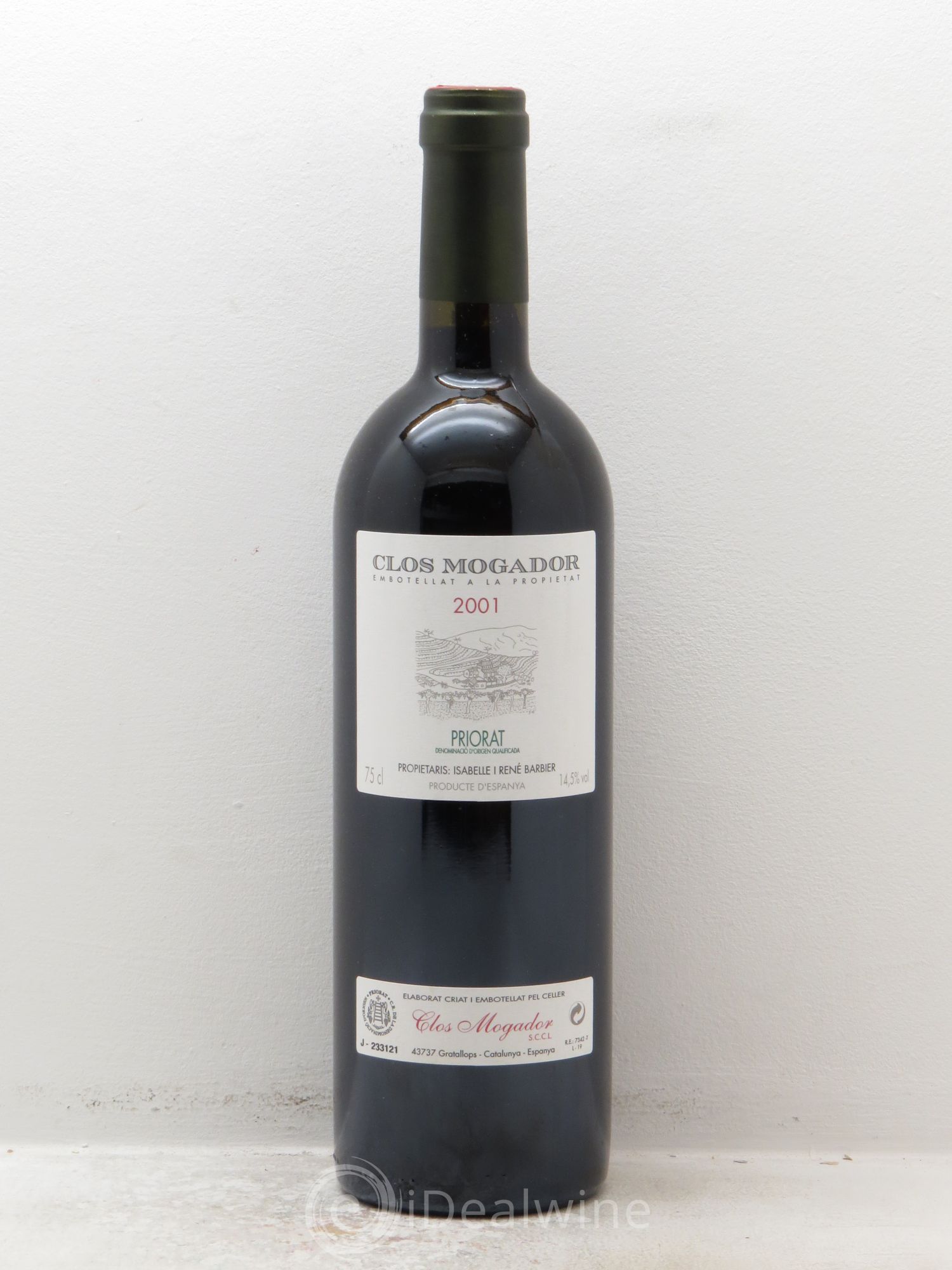 Priorat Clos Martinet DOCA Mas Martinet Viticultors 2001 - Lot de 1 bouteille - 0