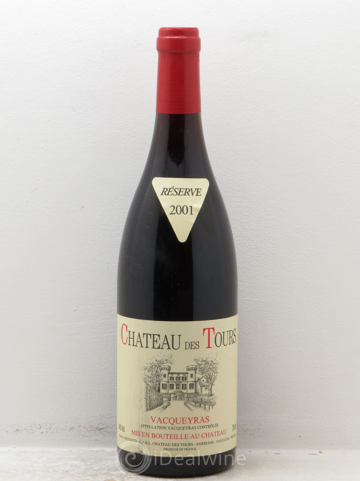 Vacqueyras Château des Tours Emmanuel Reynaud 2001 - Lot de 1 bouteille - 0