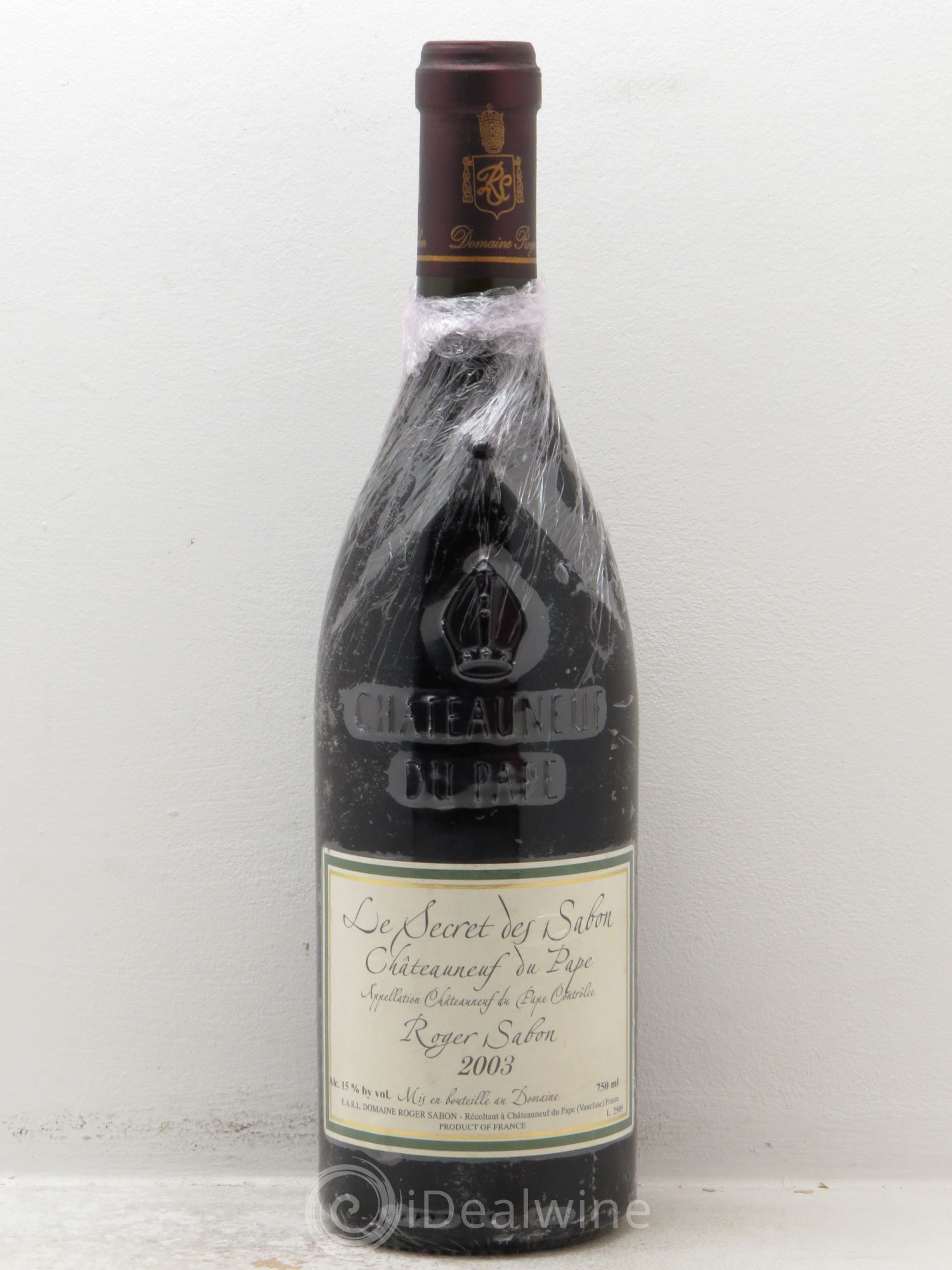 Châteauneuf-du-Pape Le Secret des Sabon Domaine Roger Sabon 2003 - Lot de 1 bouteille - 0