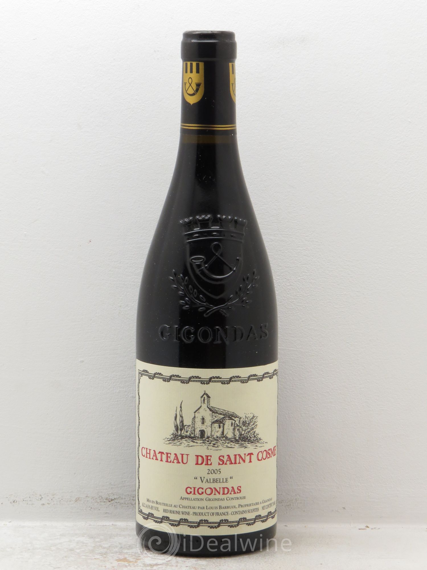 Gigondas Valbelle Saint Cosme 2005 - Lot de 1 bouteille - 0