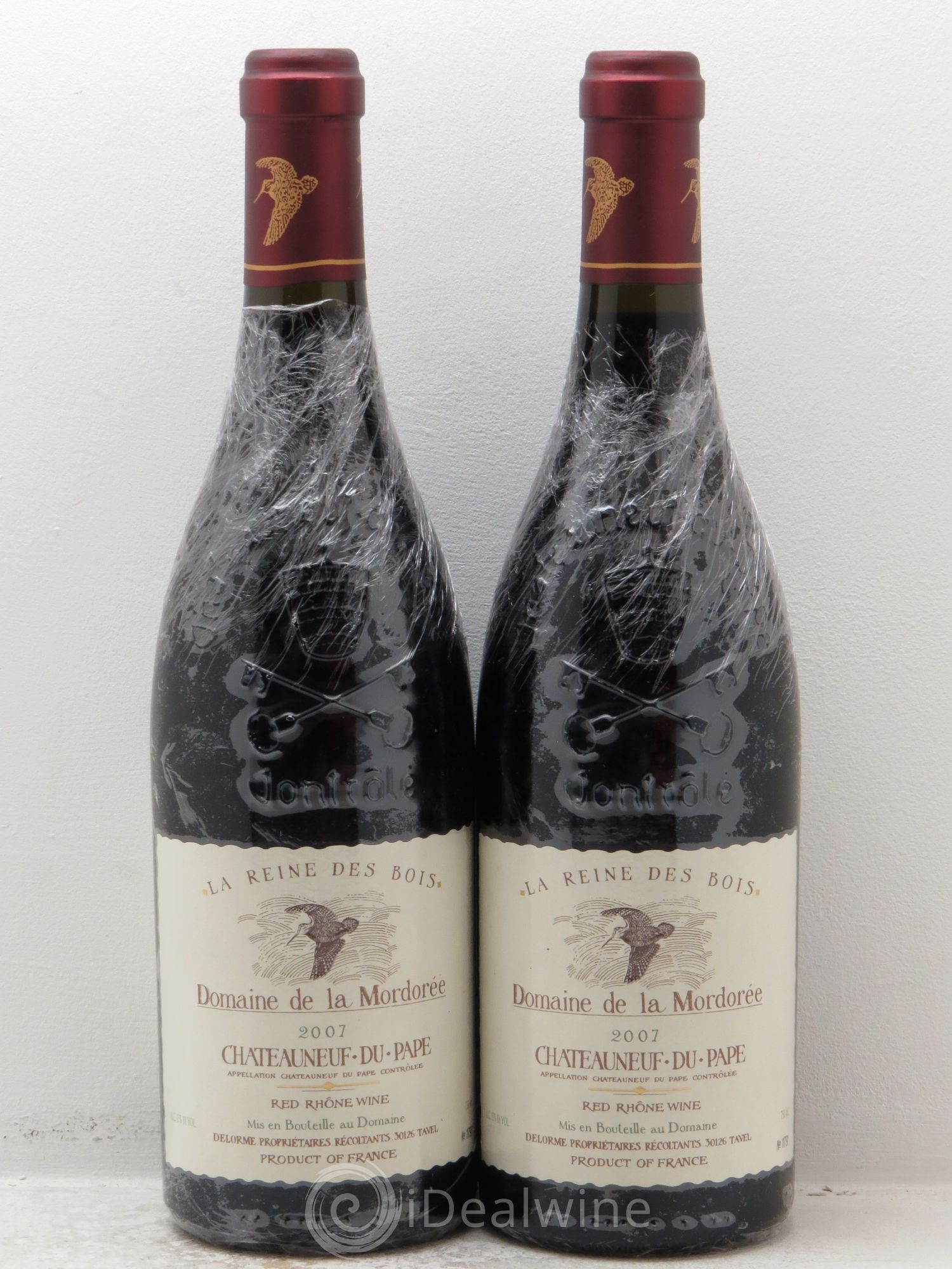 Châteauneuf-du-Pape Cuvée de la Reine des Bois La Mordorée (Domaine de) 2007 - Lot de 2 bouteilles - 0