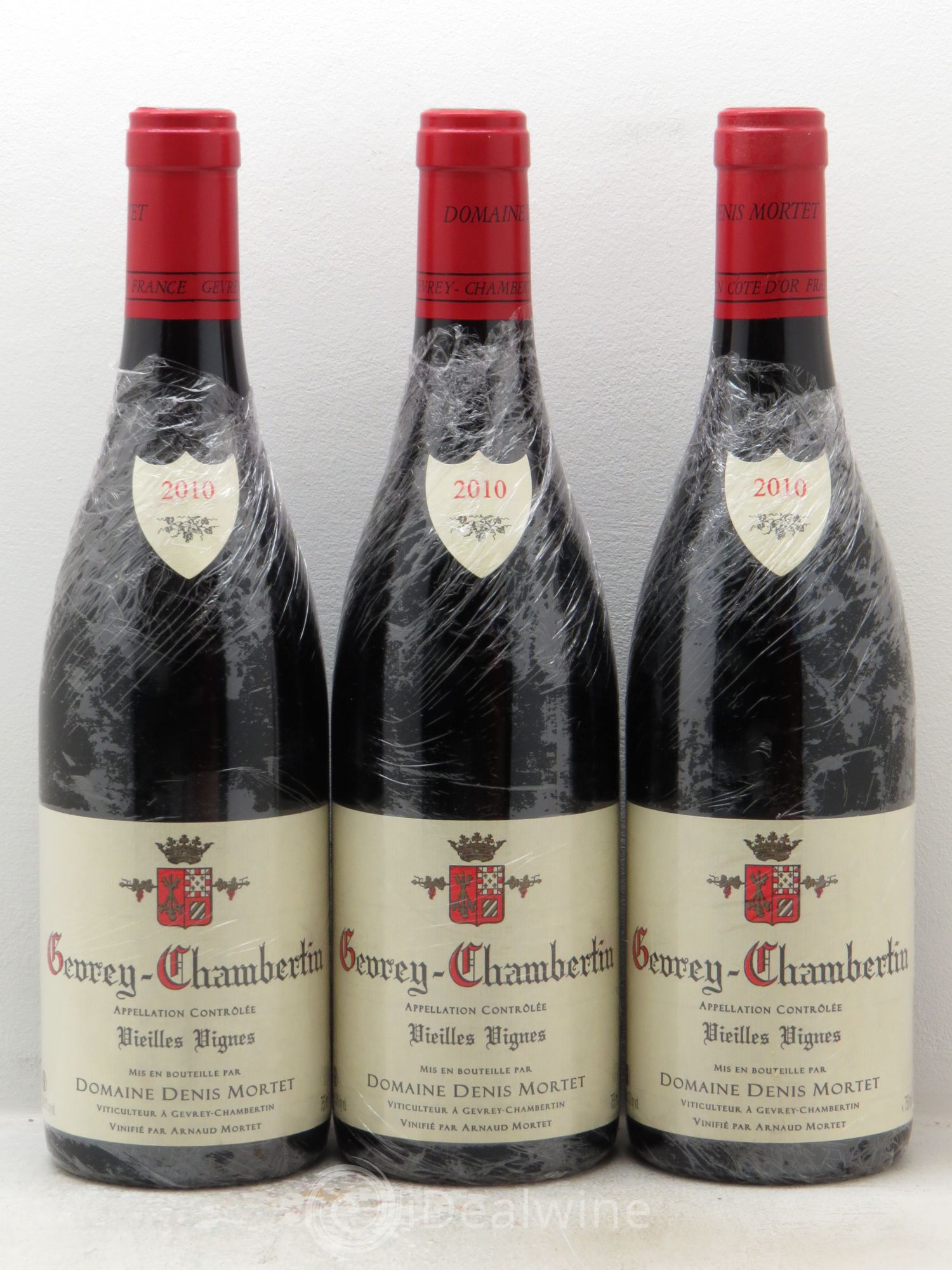 Gevrey-Chambertin Vieilles vignes Denis Mortet (Domaine) 2010 - Lot de 3 bouteilles - 0