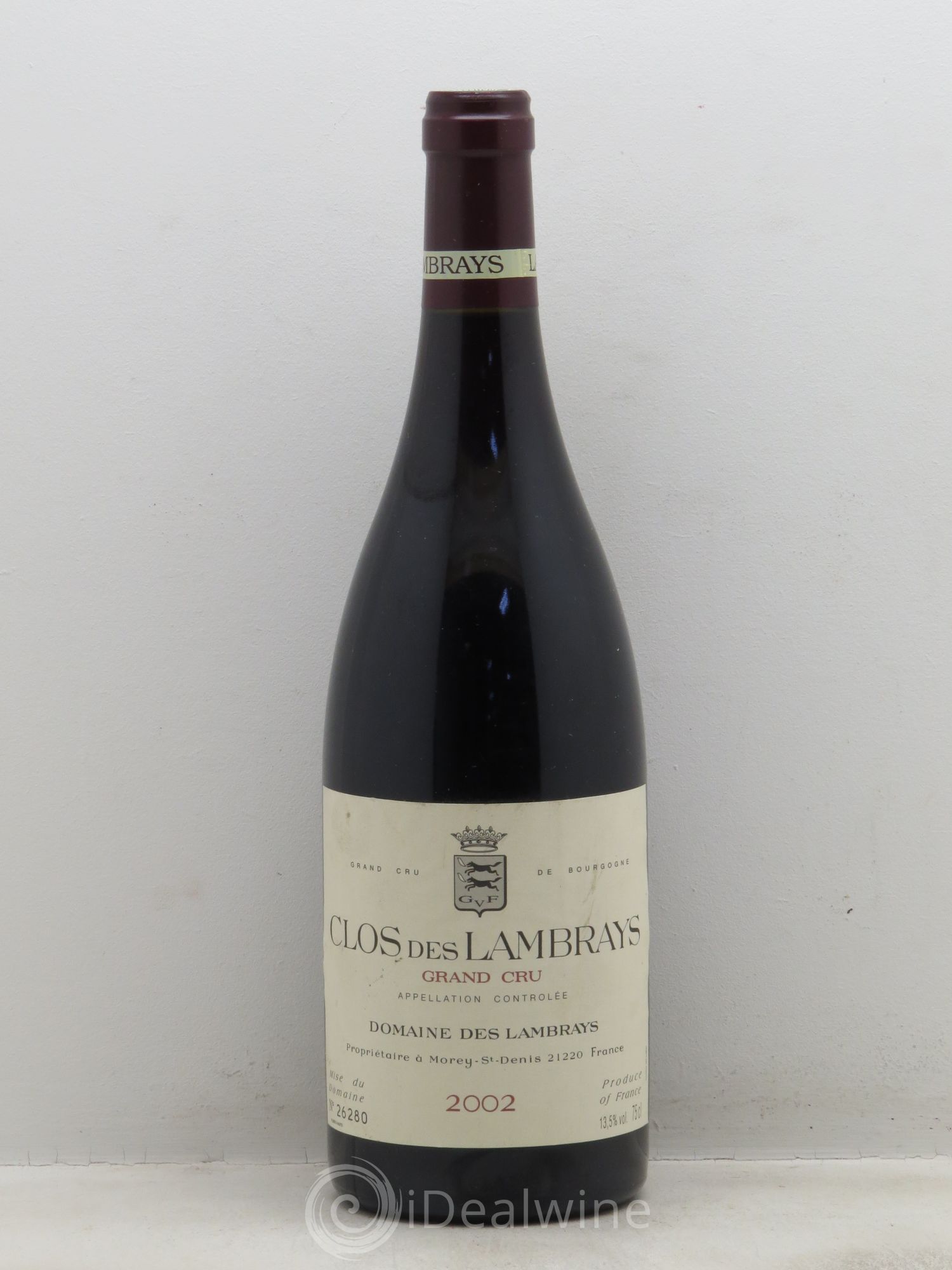 Clos des Lambrays Grand Cru Domaine des Lambrays 2002 - Lot de 1 bouteille - 0