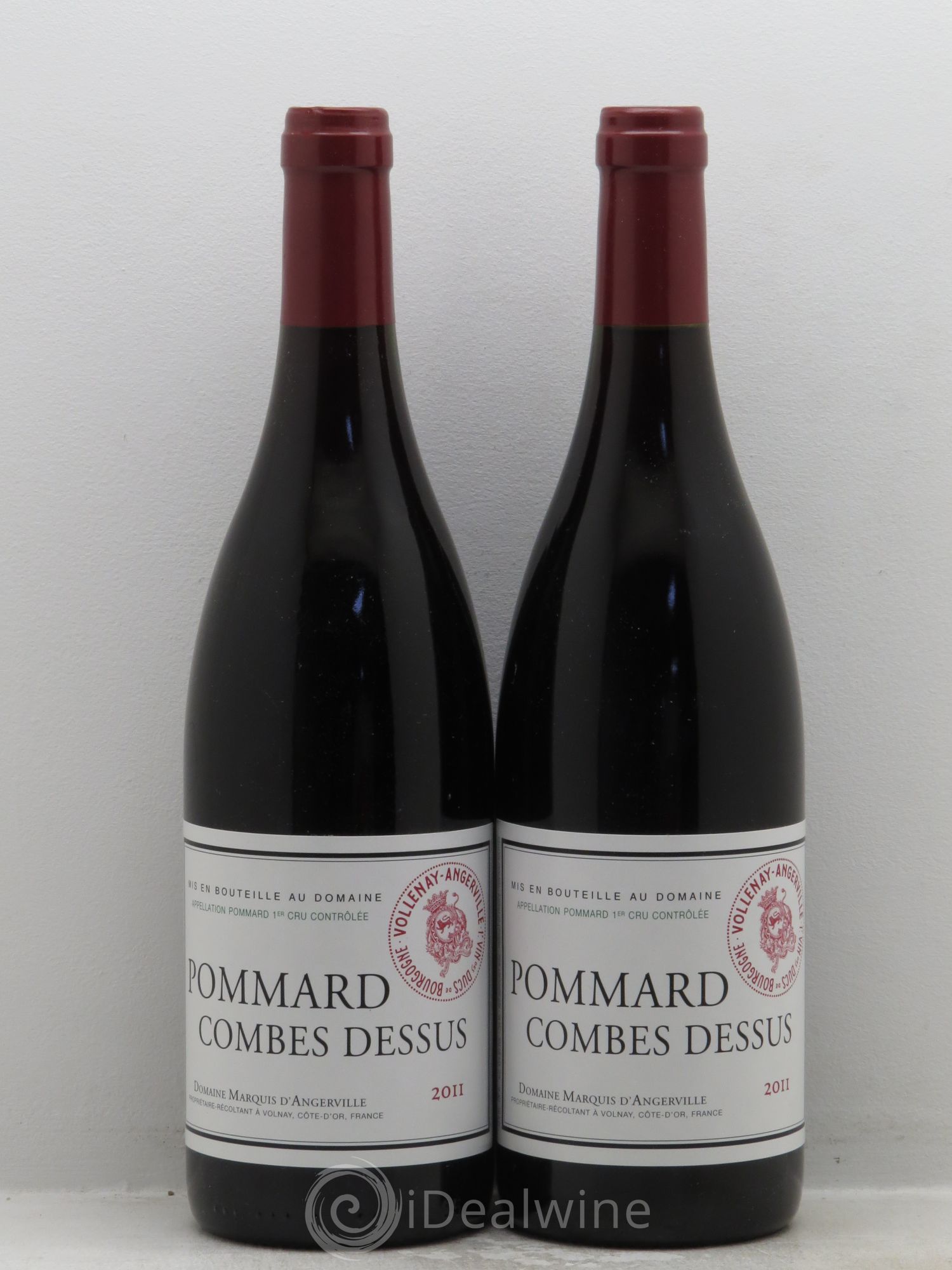 Pommard Combes-Dessus Marquis d'Angerville (Domaine) 2011 - Lot de 2 bouteilles - 0
