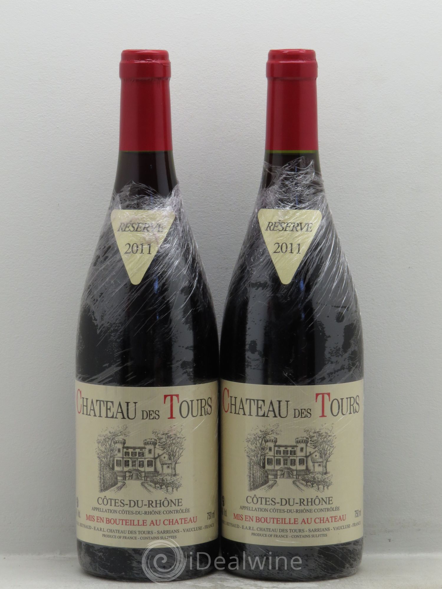 Côtes-du-Rhône Château des Tours Emmanuel Reynaud 2011 - Lot de 2 bouteilles - 0