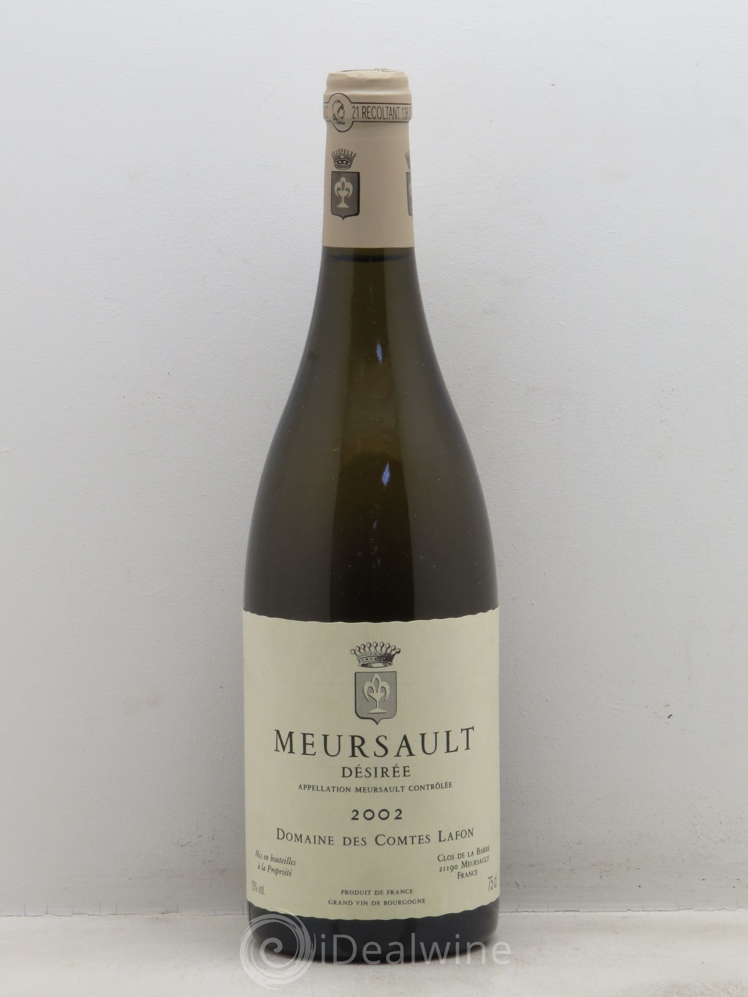 Meursault Désirée Comtes Lafon (Domaine des) 2002 - Lot de 1 bouteille - 0
