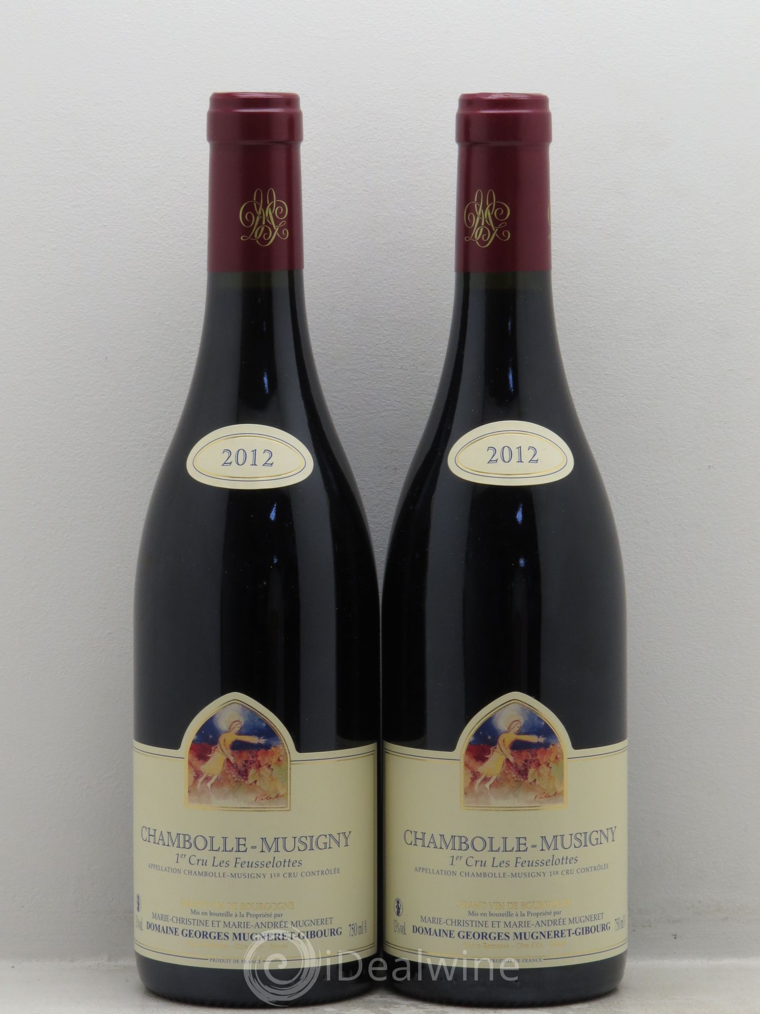 Chambolle-Musigny 1er Cru Les Feusselottes - Mugneret Gibourg 2012 - Posten von 2 Flaschen - 0
