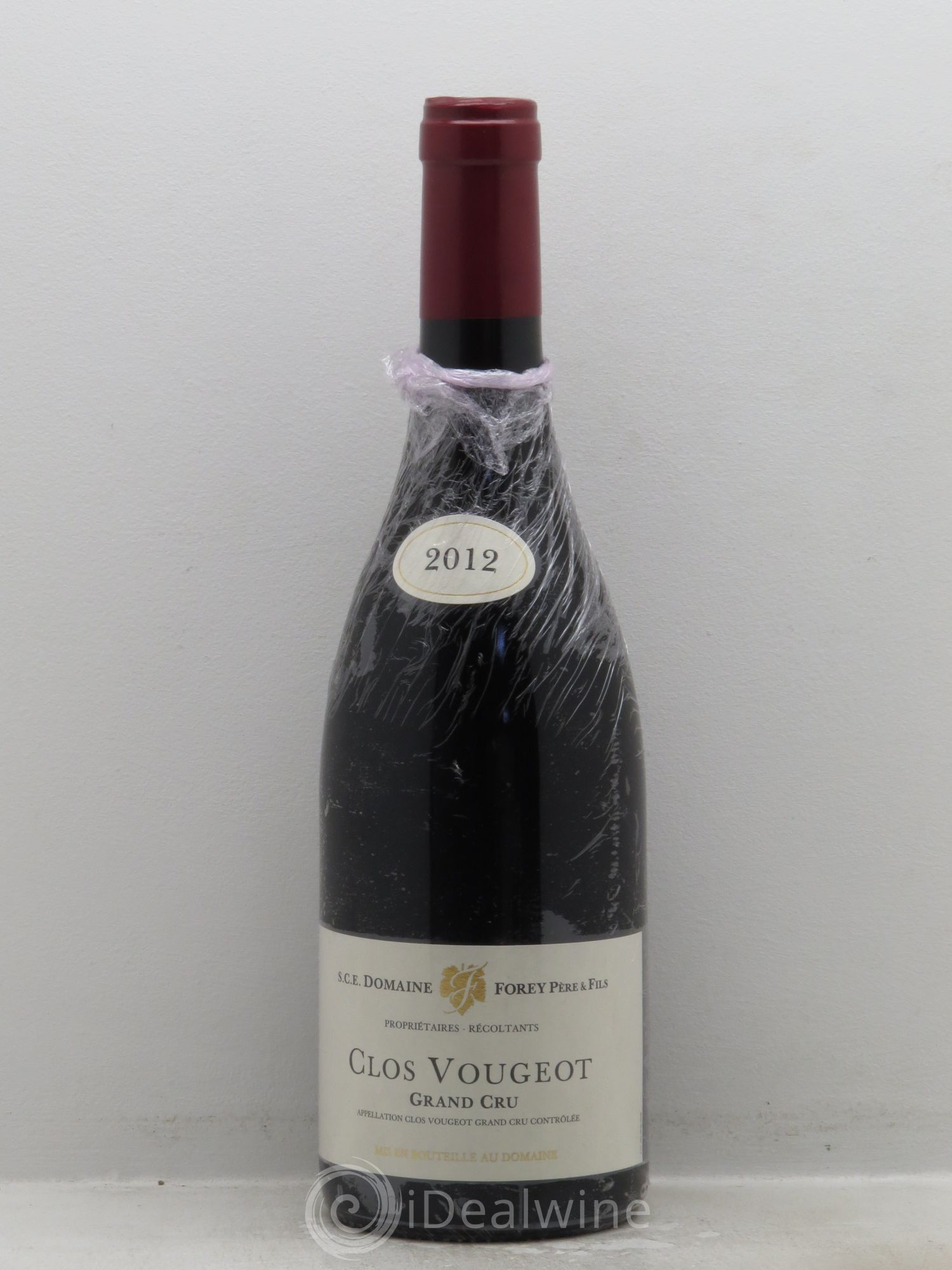 Clos de Vougeot Grand Cru Forey (sans prix de réserve) 2012 - Posten von 1 Flasche - 0