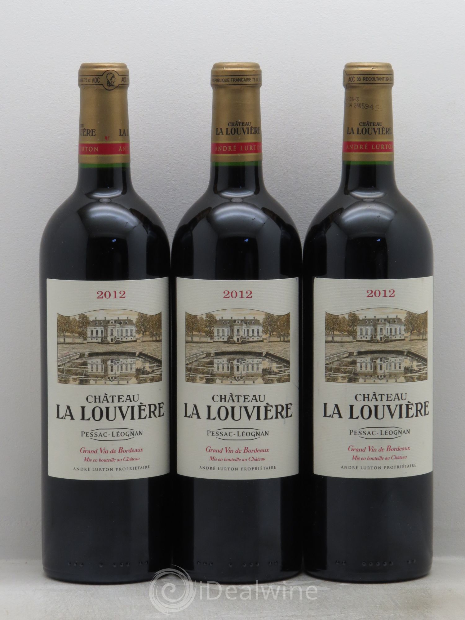 Château la Louvière 2012 - Lot de 3 bouteilles - 0