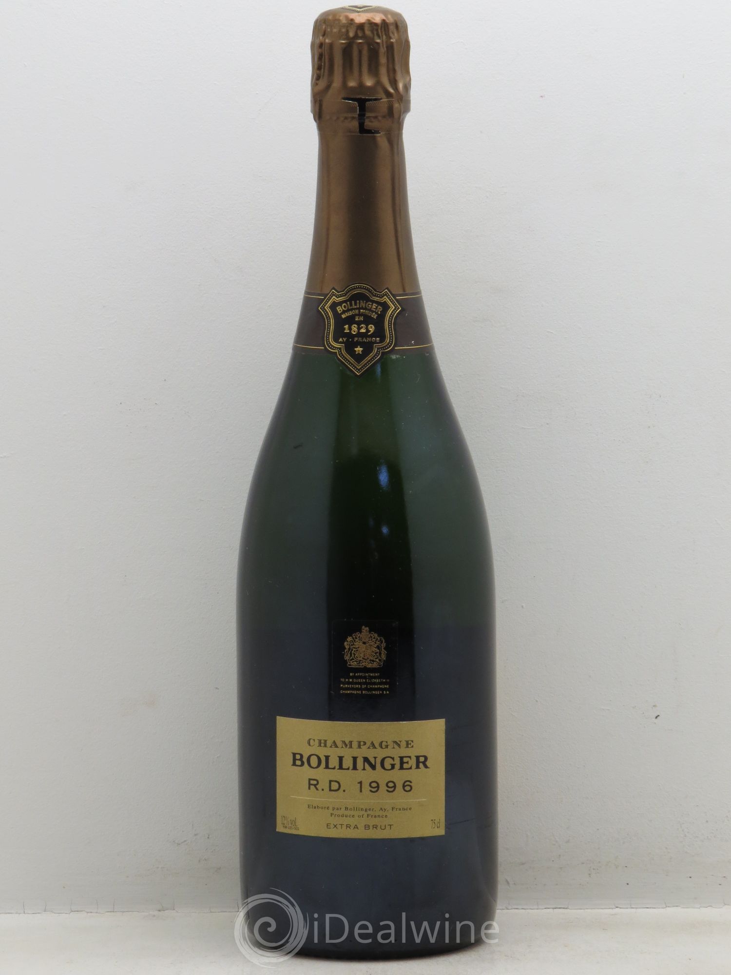 R.D. Extra-Brut Bollinger 1996 - Lot de 1 bouteille - 0