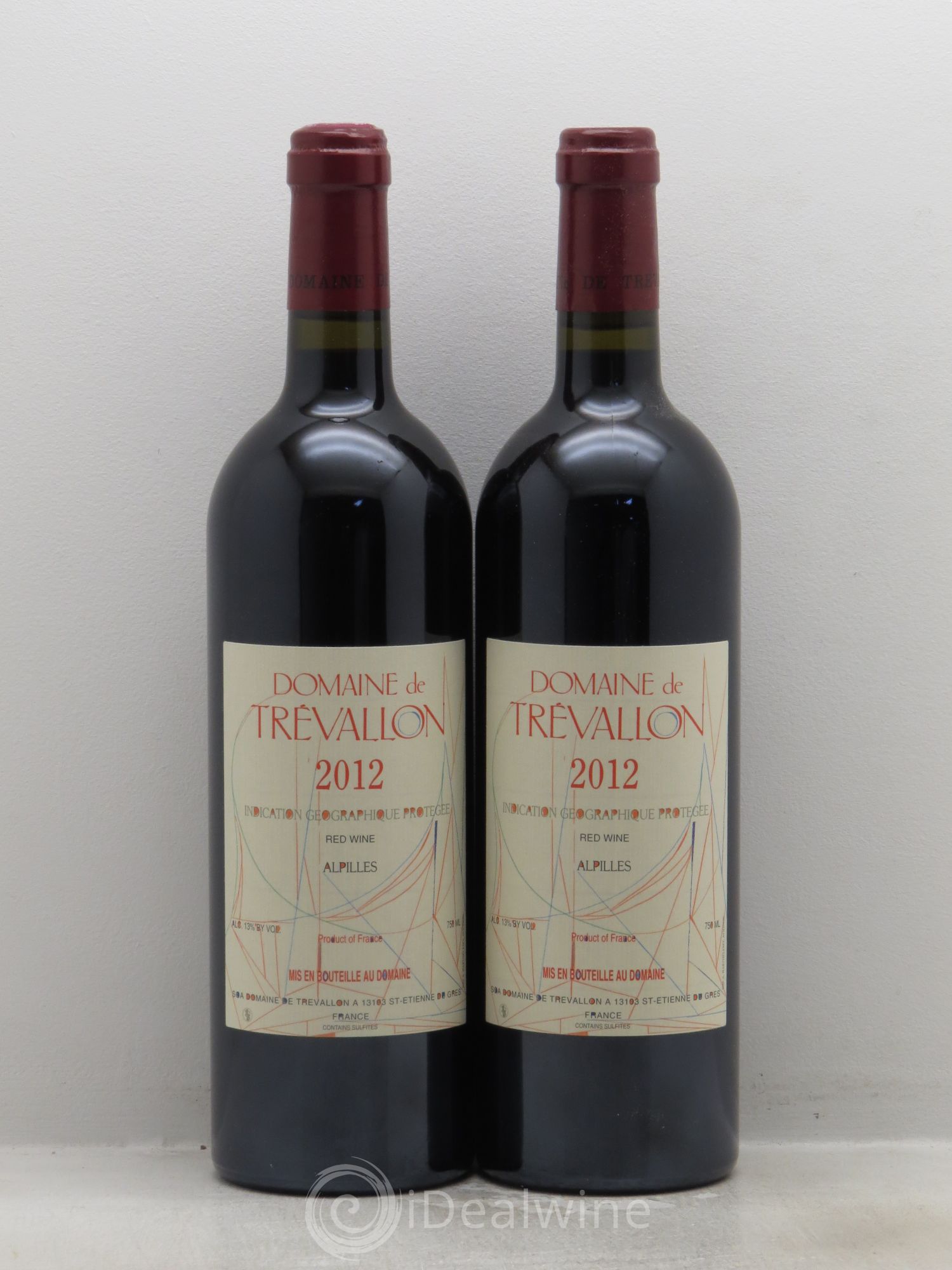 VDP Bouches du Rhône Trévallon (Domaine de) Eloi Dürrbach 2012 - Lot de 2 bouteilles - 0