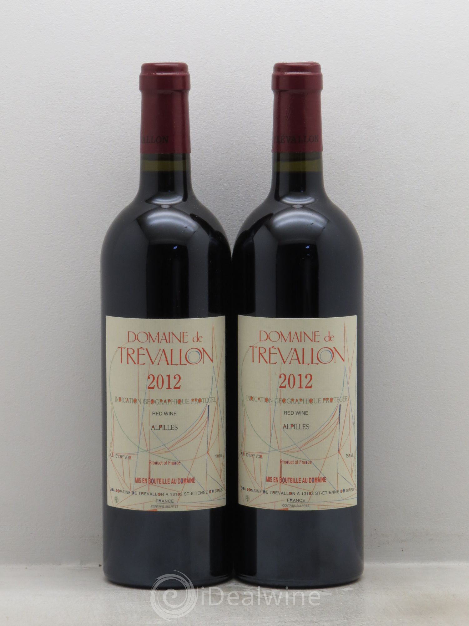 VDP Bouches du Rhône Trévallon (Domaine de) Eloi Dürrbach 2012 - Lot de 2 bouteilles - 0