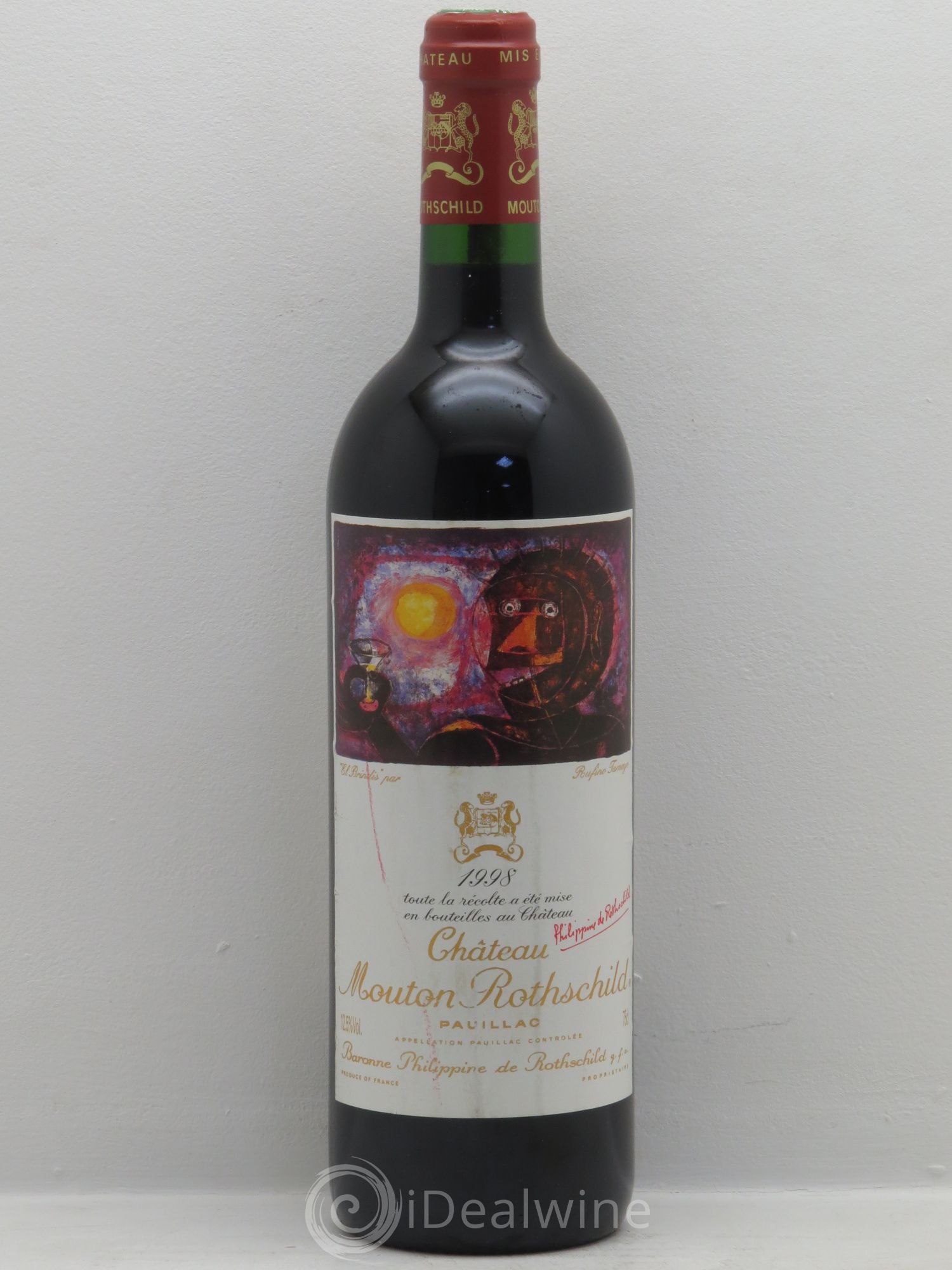 Château Mouton Rothschild 1er Grand Cru Classé 1998 - Lot de 1 bouteille - 0