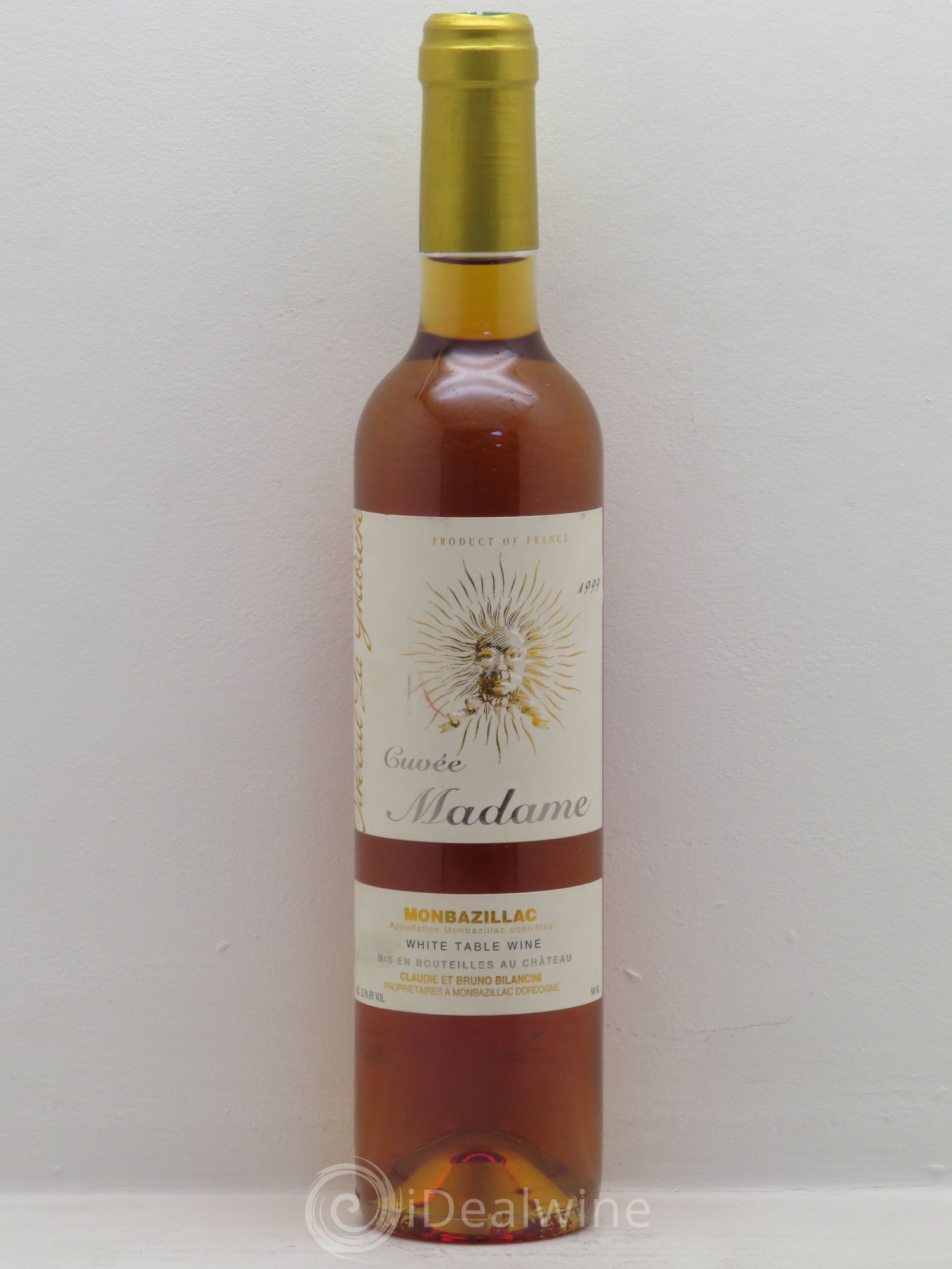 Monbazillac Château Tirecul La Gravière Cuvée Madame Bruno et Claudie Bilancini (50cl) 1999 - Lotto di 1 bottiglia - 0