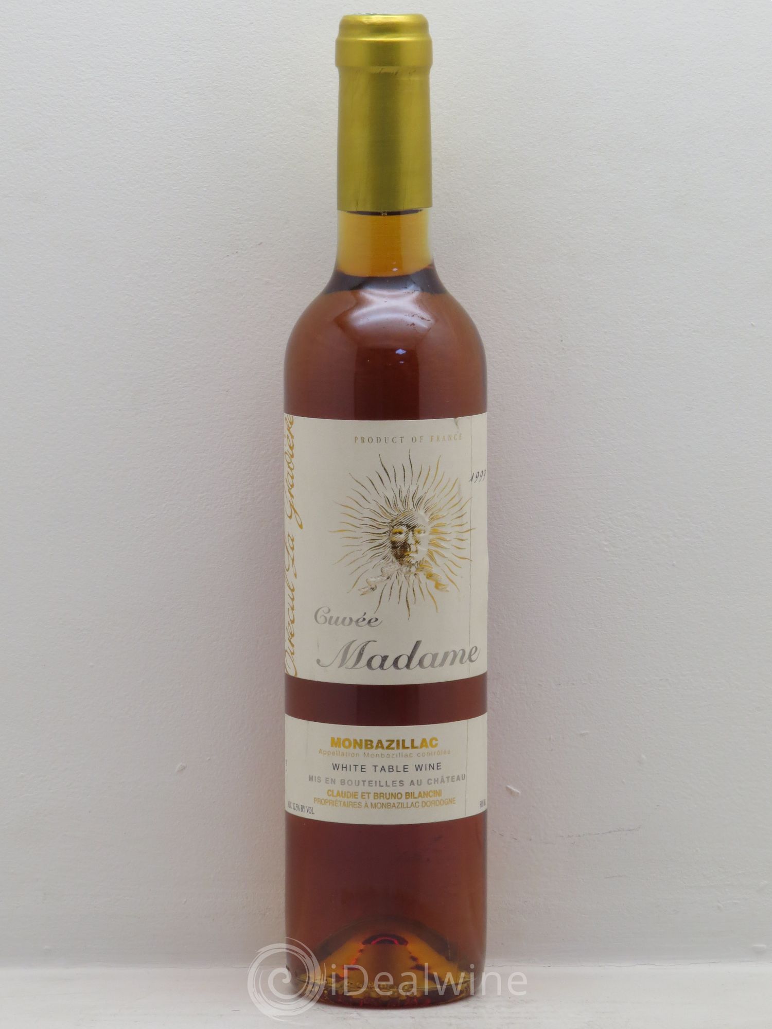 Monbazillac Château Tirecul La Gravière Cuvée Madame Bruno et Claudie Bilancini (50cl) 1999 - Lotto di 1 bottiglia - 0